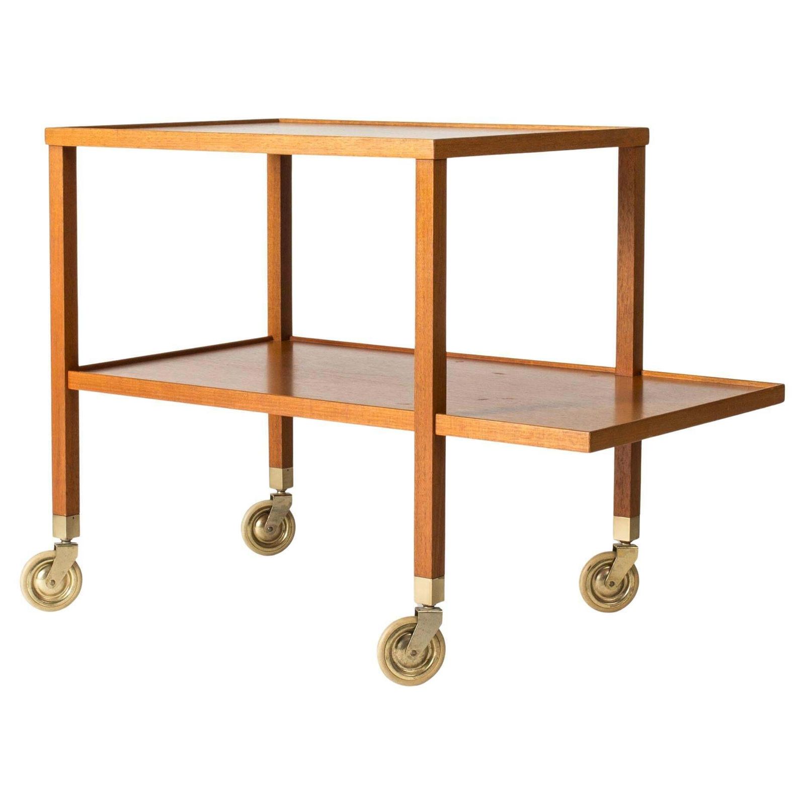 Mid-century bartrolley van Josef Frank, Svenskt Tenn, Zweden, jaren 1950
