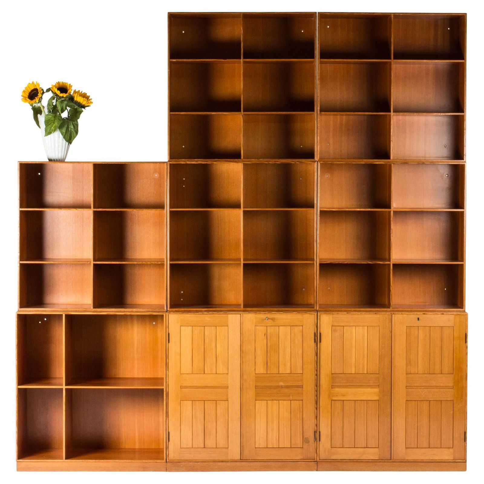 Modulaire Boekenkast In Oregon Pine Door Mogens Koch, Rud. Rasmussen, Denemarken, jaren 1950