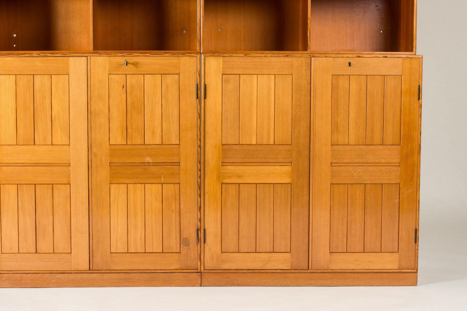 Modulaire Boekenkast In Oregon Pine Door Mogens Koch, Rud. Rasmussen, Denemarken, jaren 1950 photo vinterior
