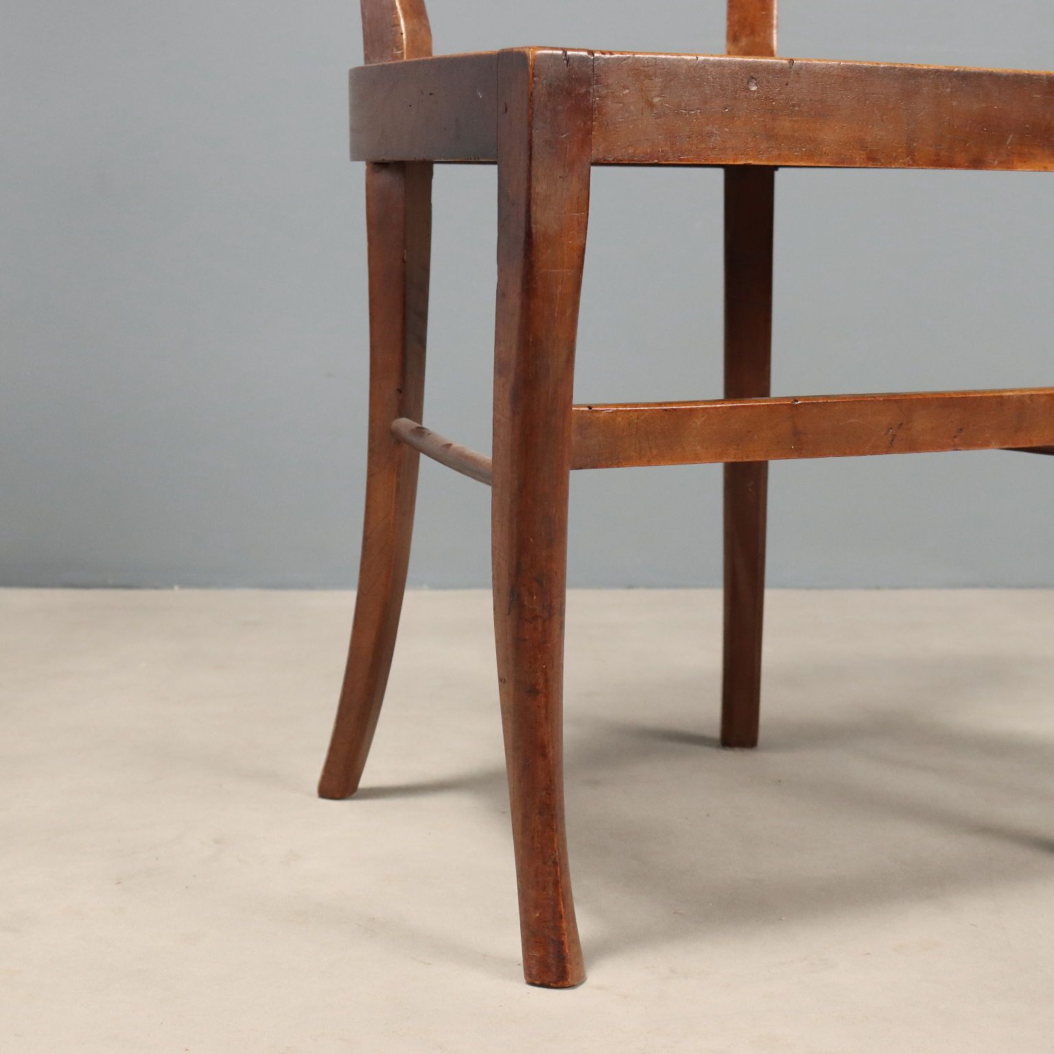 Antieke Stoelen Weens Stro Walnoot Italië 19e Eeuw photo vinterior
