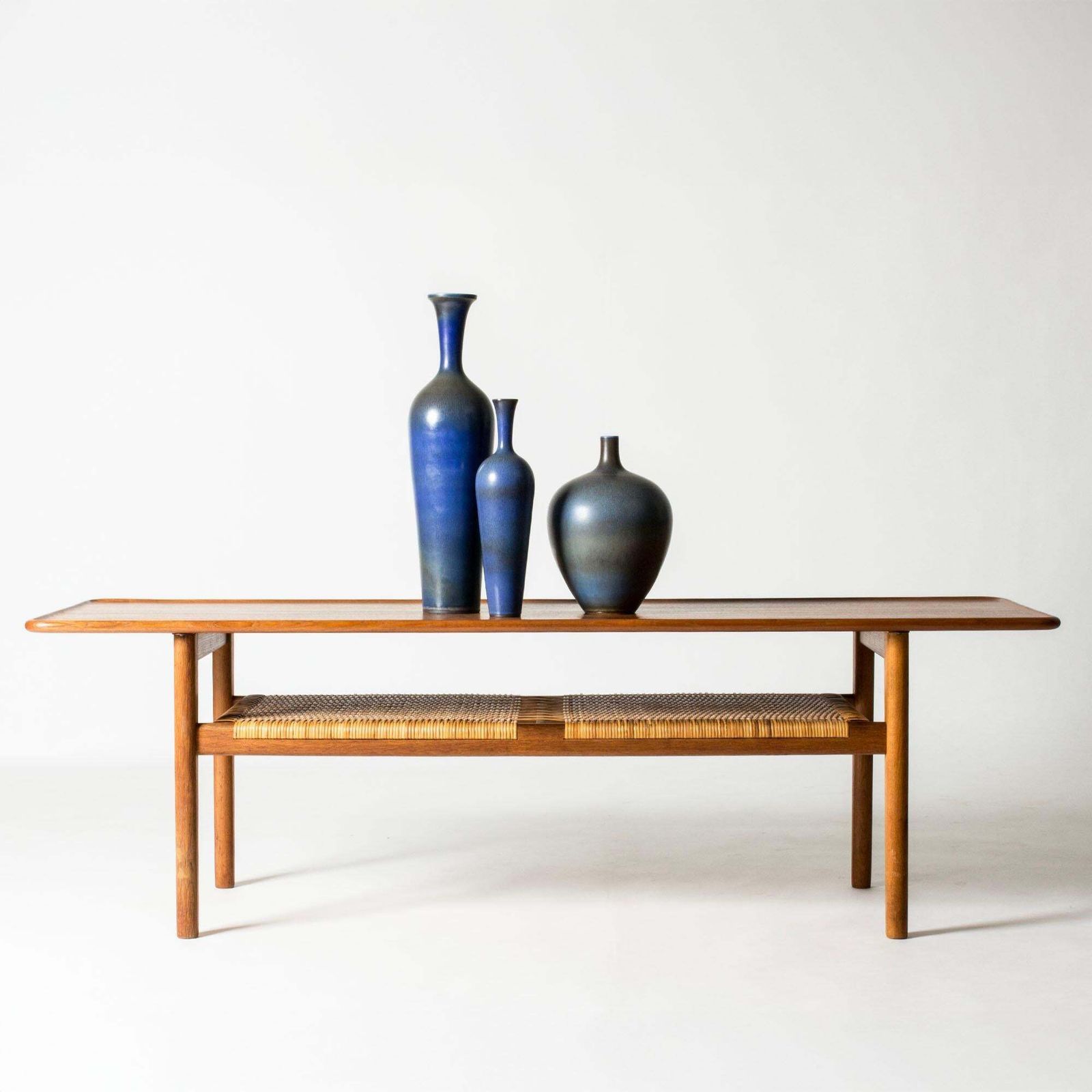 Vase en grès mid-century par Berndt Friberg, Gustavsberg, Suède, 1960 photo vintage