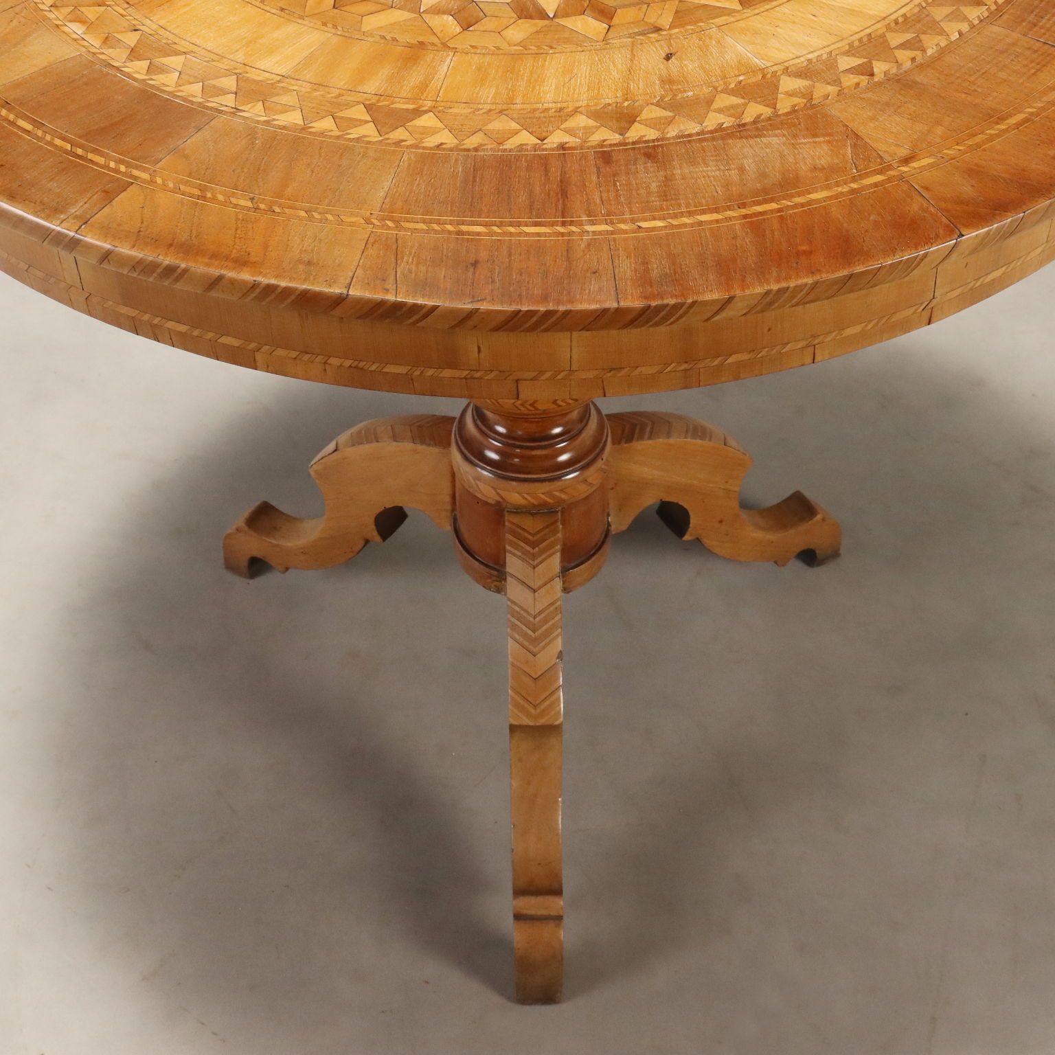 Walnut Inlaid Center Table   Rolo 19th Century photo for sale