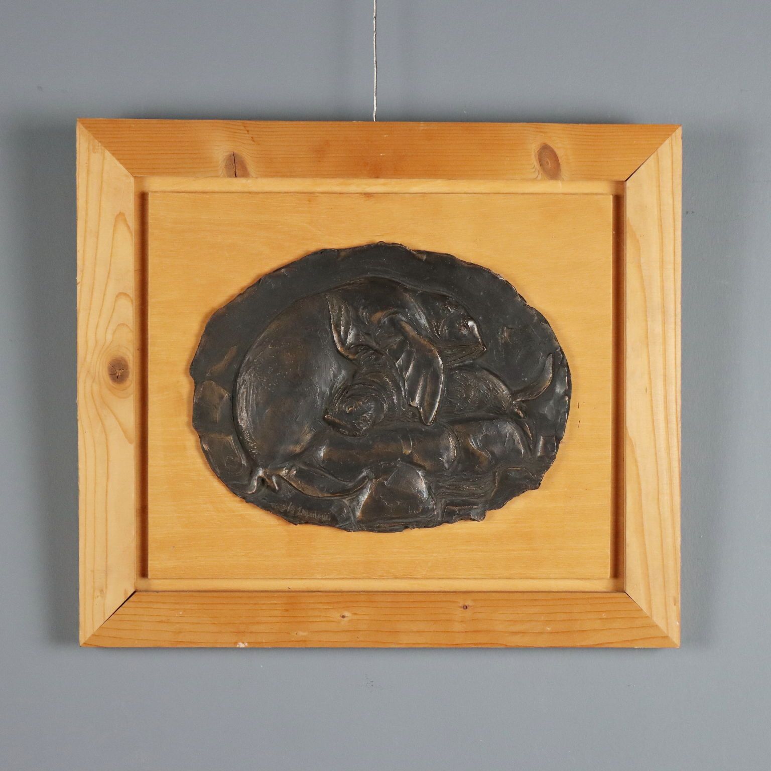 Bronze Bas Relief By Enrico Manfrini