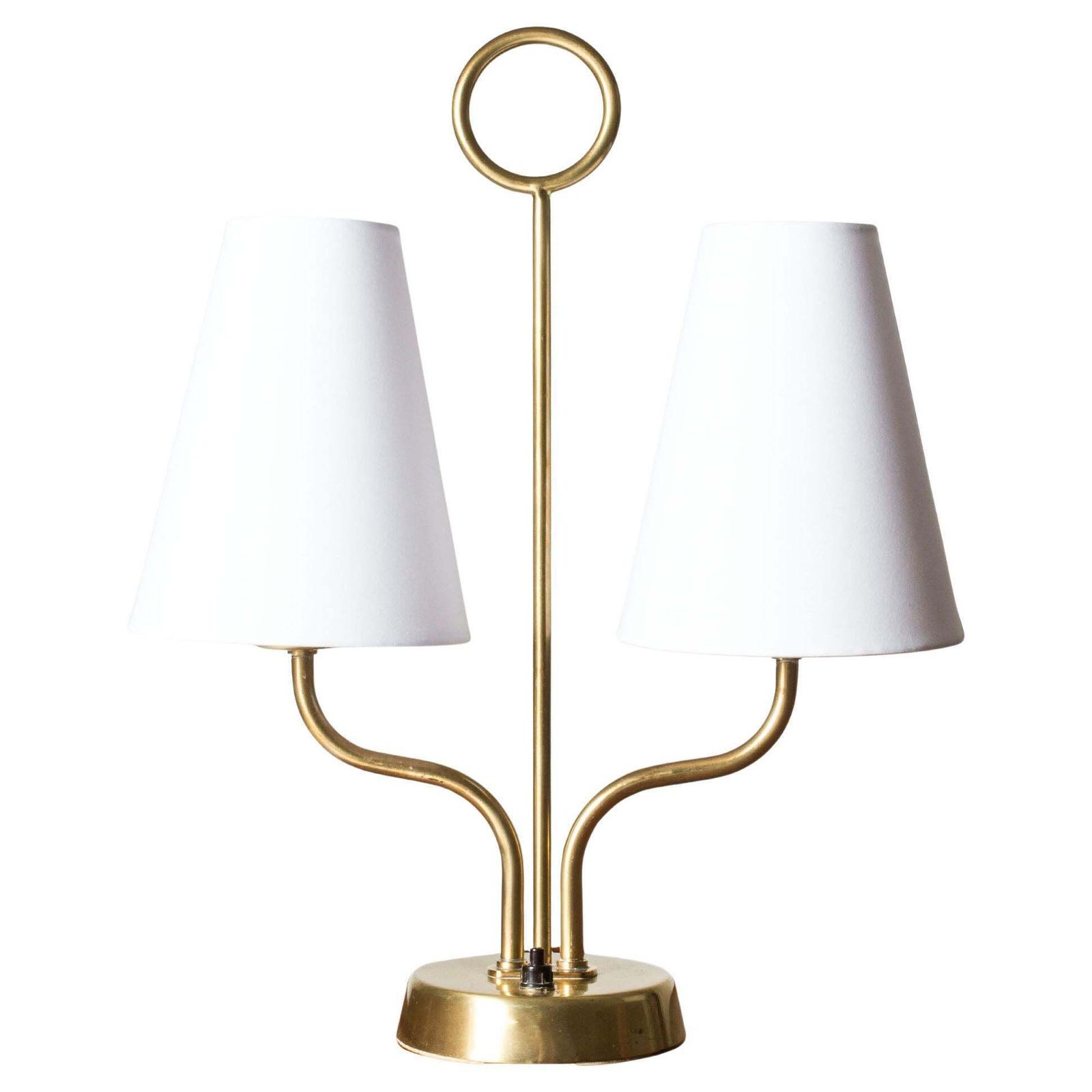 Lampe de table moderniste par Hans Bergström, Ateljé Lyktan, Suède, années 1940