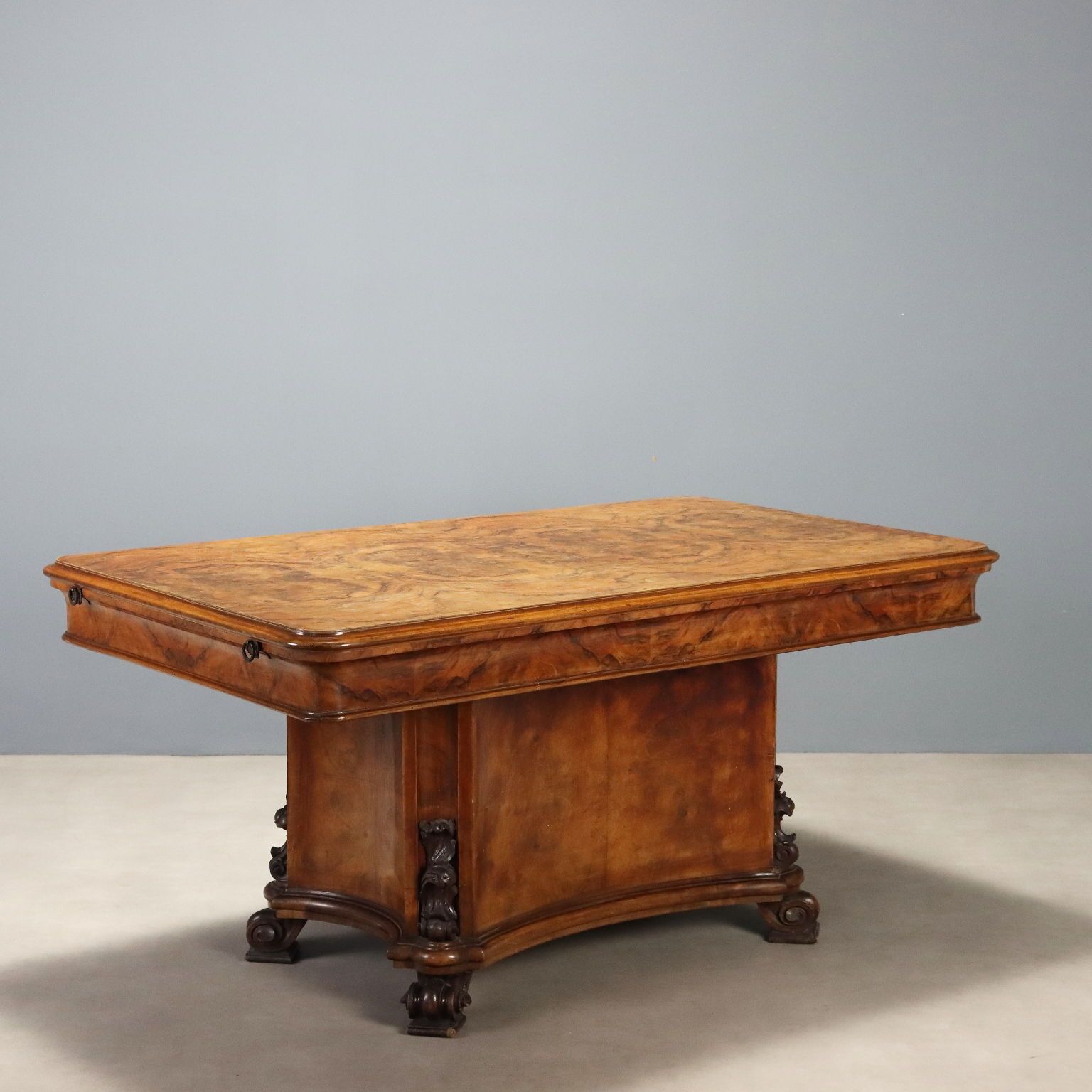 Art Deco Walnut And Walnut Burl Table