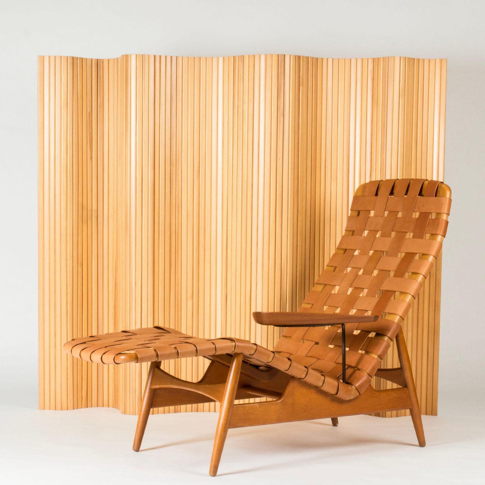 Méridienne mid-century modern en cuir, par Arne Vodder, Danemark, années 1950 photo buy
