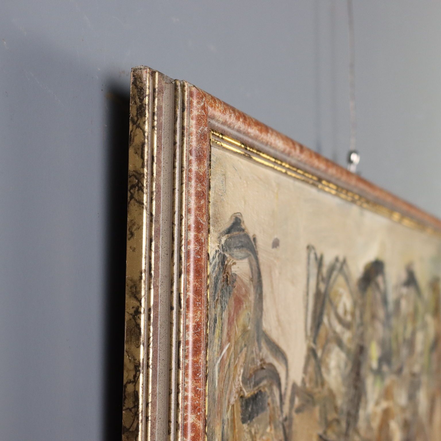 photo for sale Peinture contemporaine signée Paolo Schiavocampo, Figures, Italie, 1960