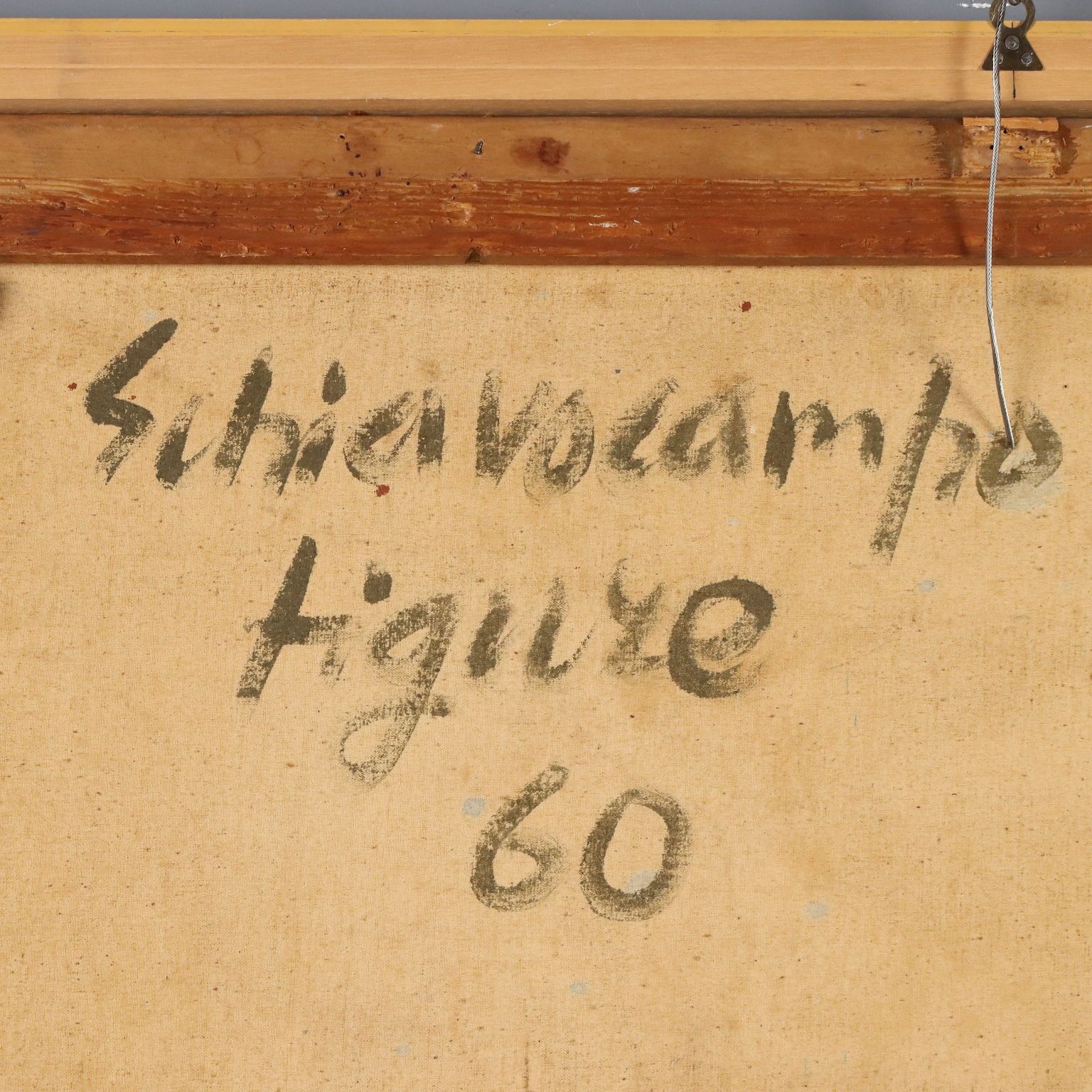 550.0 Peinture contemporaine signée Paolo Schiavocampo, Figures, Italie, 1960 photo
