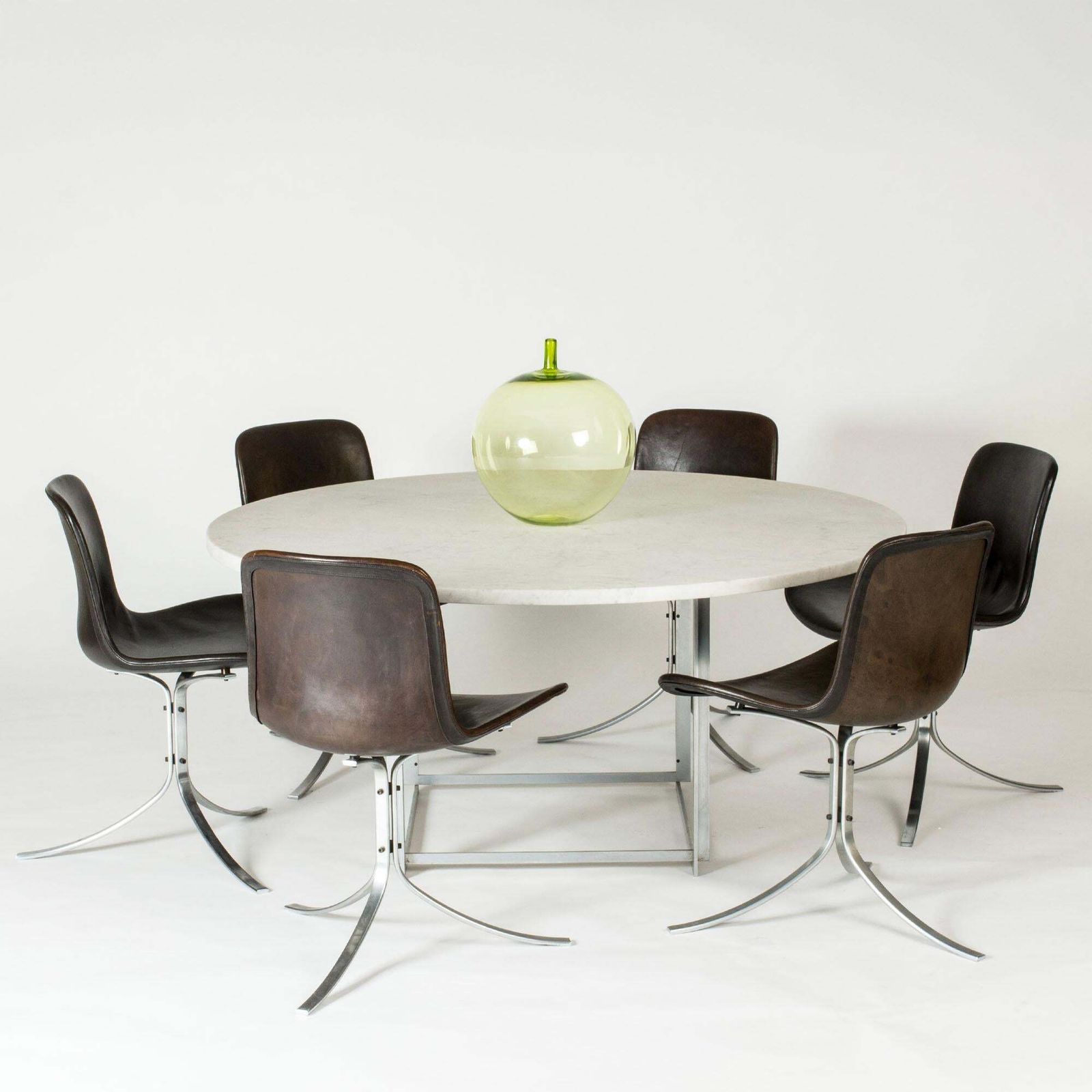 Chaises de salle à manger mid-century « PK 9 » par Poul Kjærholm, E. Kold Christensen, Danemark photo for sale