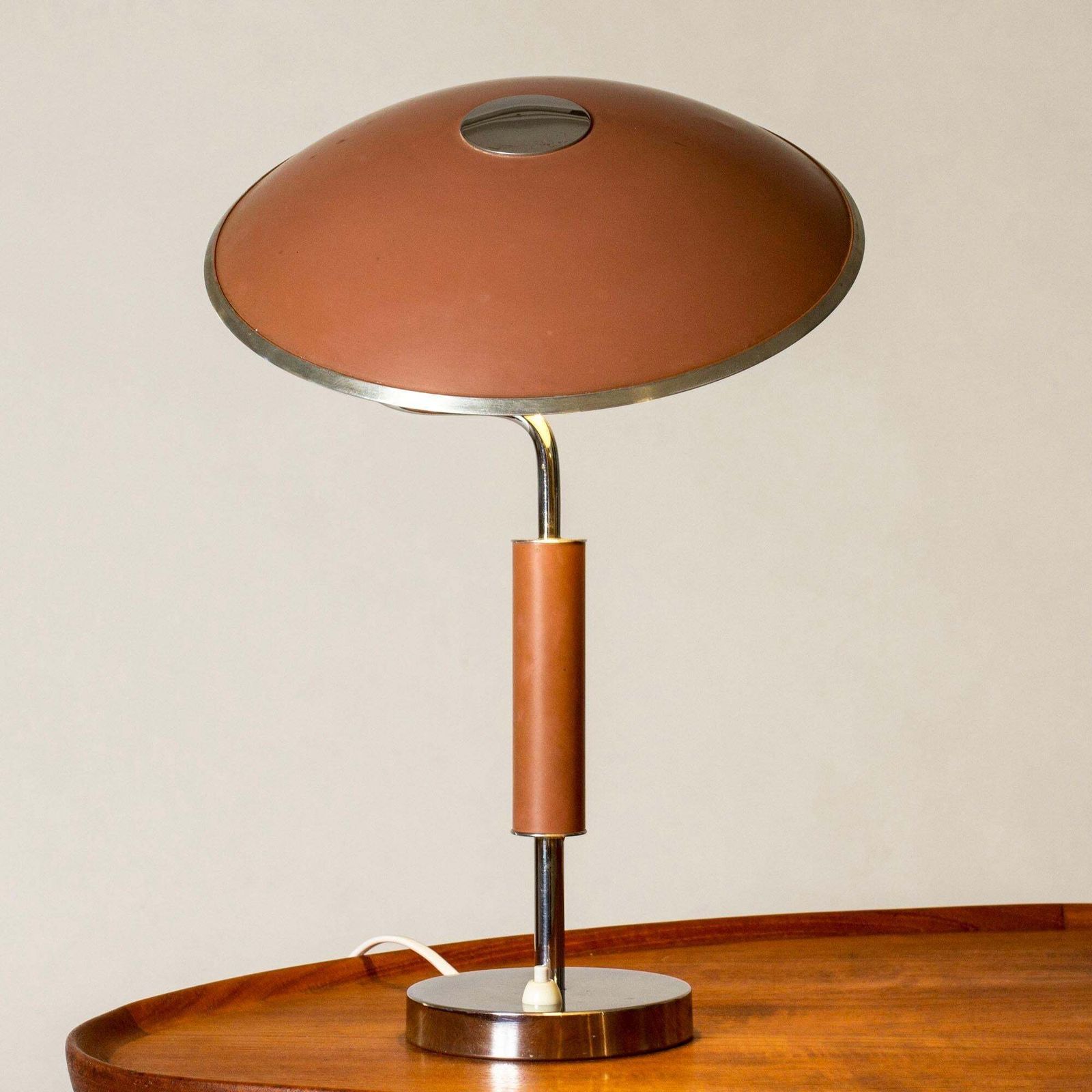 Scandinavian Modern Functionalist Table Lamp From Boréns, Sweden, 1930s photo furniture