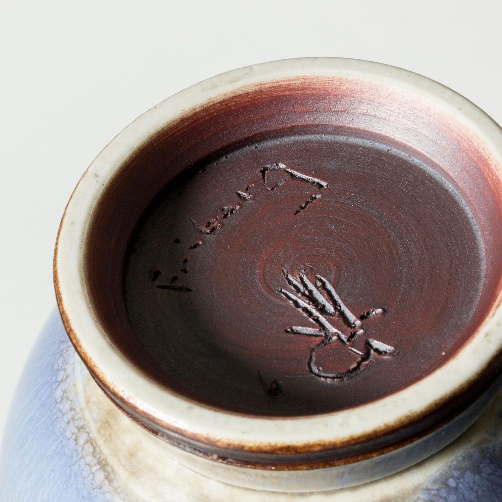 Midcentury Stoneware Vase By Berndt Friberg, Gustavsberg, Sweden, 1965 photo vinterior