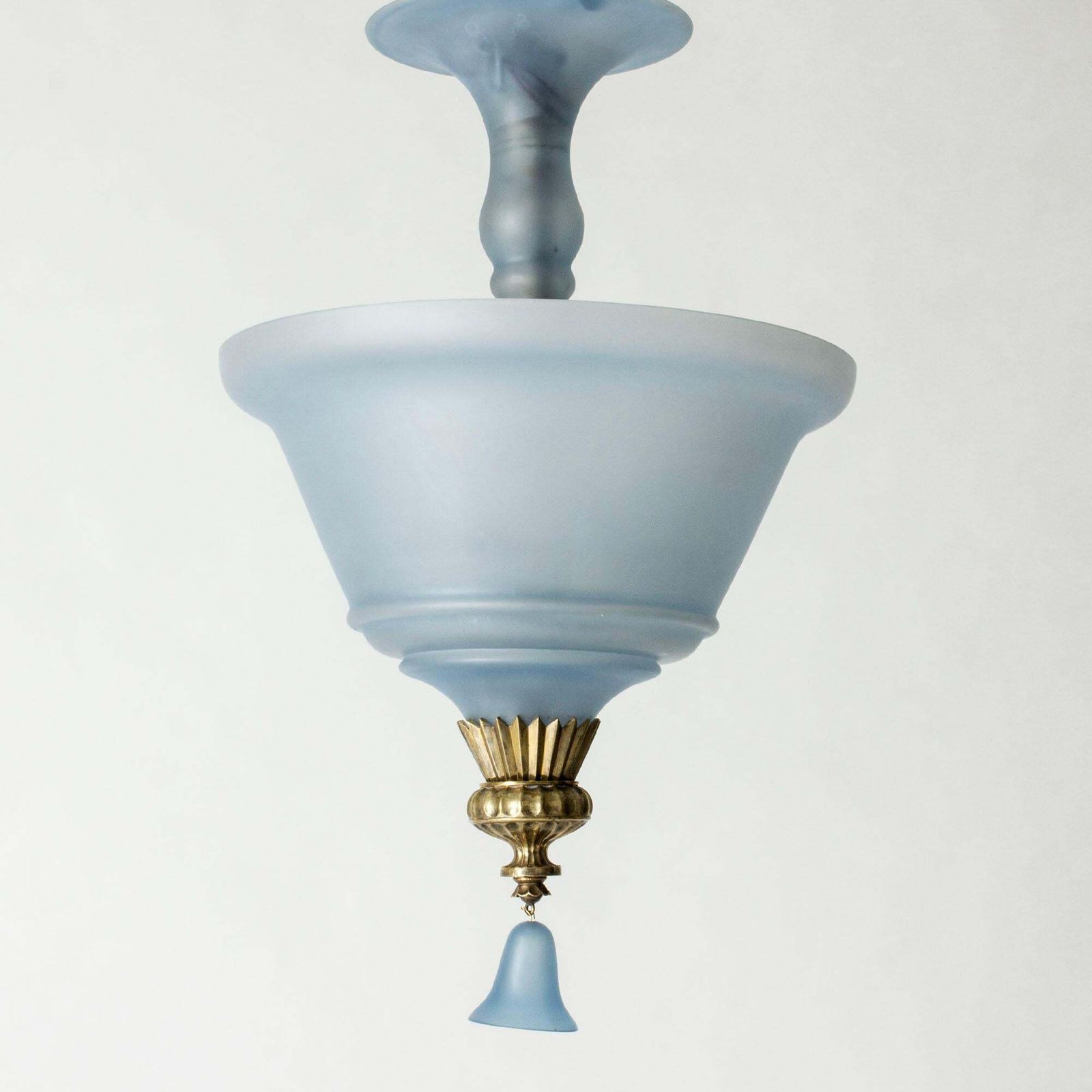 Swedish Grace plafondlamp, Simon Gate, Orrefors, Zweden, jaren 1920 photo Verlichting