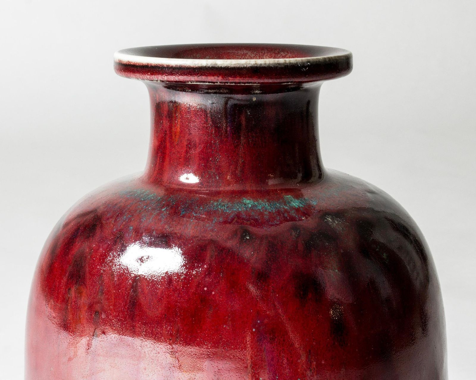 Vase de sol unique en grès par Stig Lindberg, Gustavsberg, Suède, années 1960 photo 3798.0