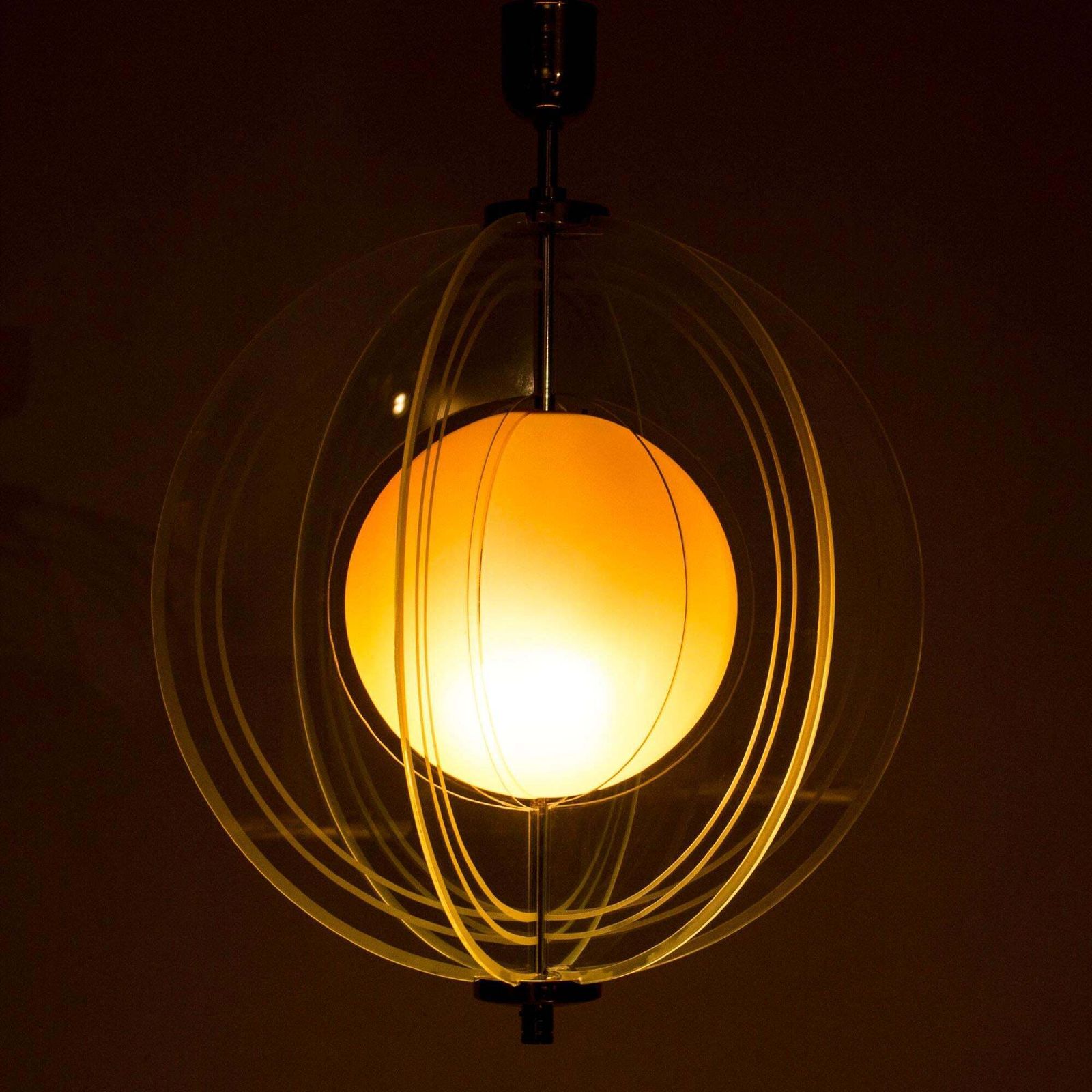 Plafonnier mid-century « Arsenal », Vicke Lindstrand, Orrefors, Suède, 1937 photo furniture