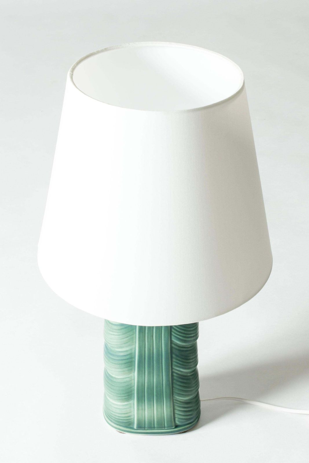 Lampe de table moderniste en grès par Gunnar Nylund, Rörstrand, Suède, années 1940 photo furniture