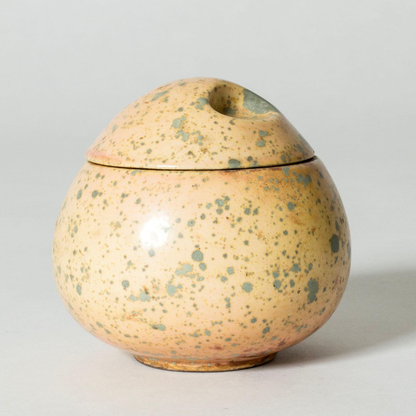 Scandinavian Modern Faience Jar By Hans Hedberg, Biot, France photo furniture