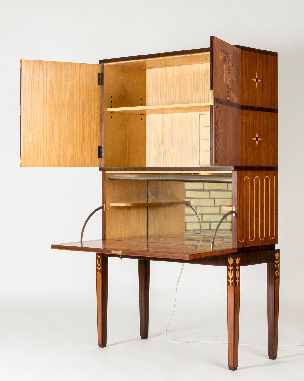 photo for sale Midcentury Modern Unique Cabinet By Axel Einar Hjorth, Sweden, 1930s
