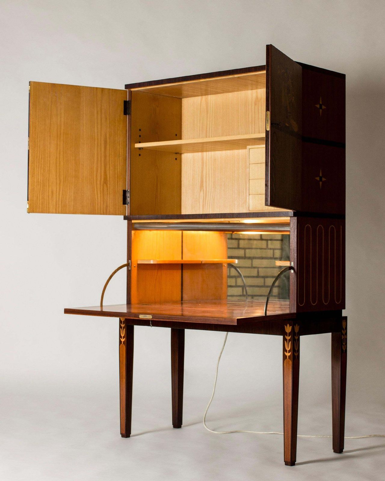 Furniture Midcentury Modern Unique Cabinet By Axel Einar Hjorth, Sweden, 1930s photo