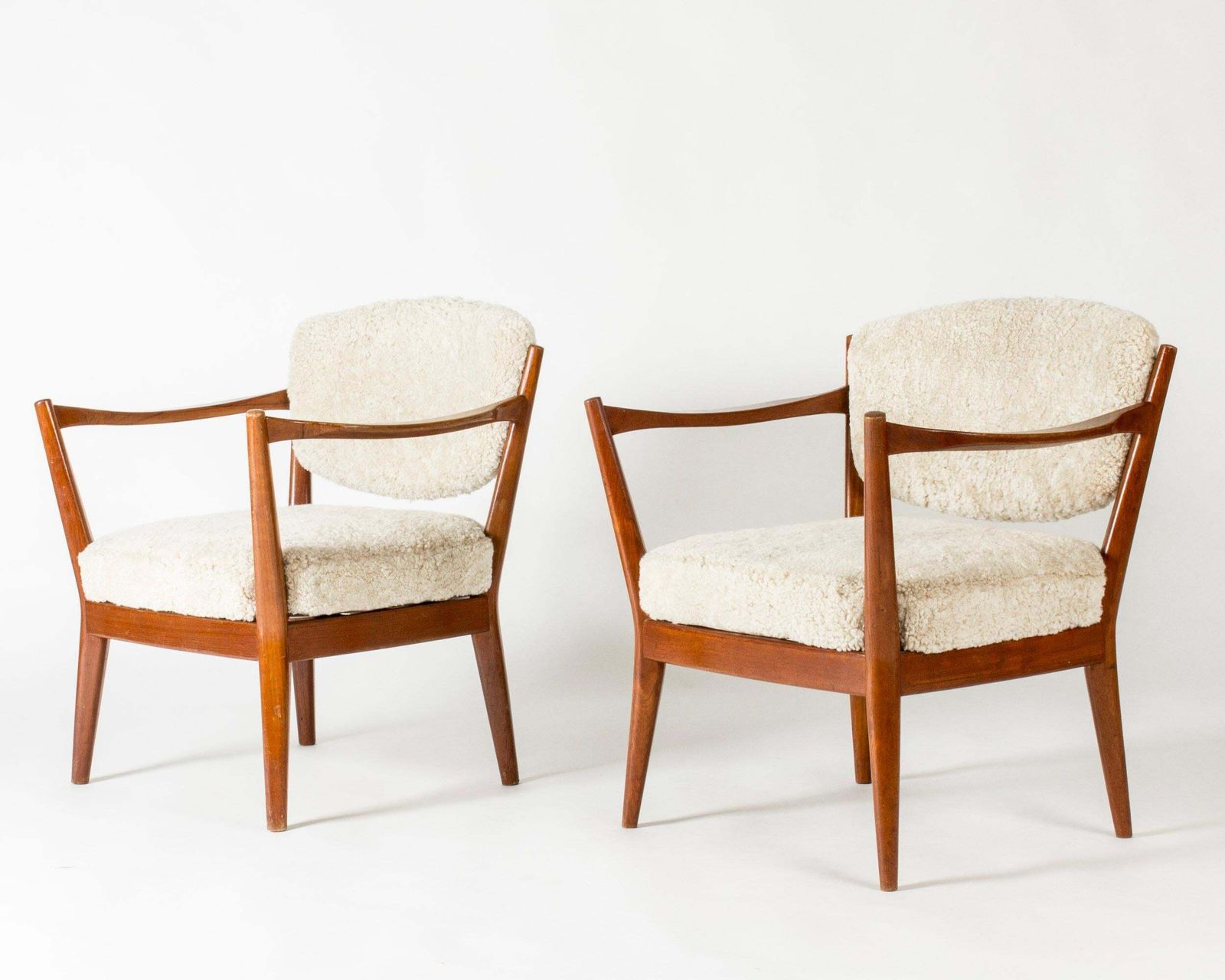 Fauteuils de salon mid-century modern par Fredrik Kayser, Norvège, années 1950 photo furniture