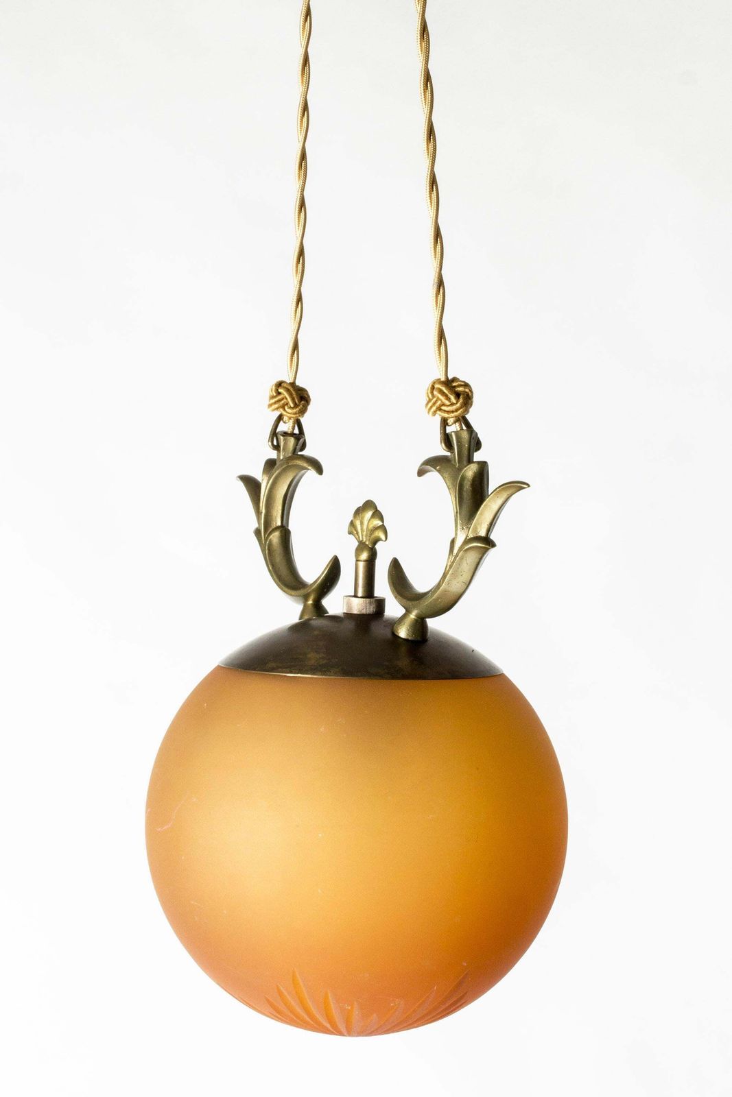 Suspension Swedish Grace, Chr Berg & Co, Suède, années 1920 photo Luminaires