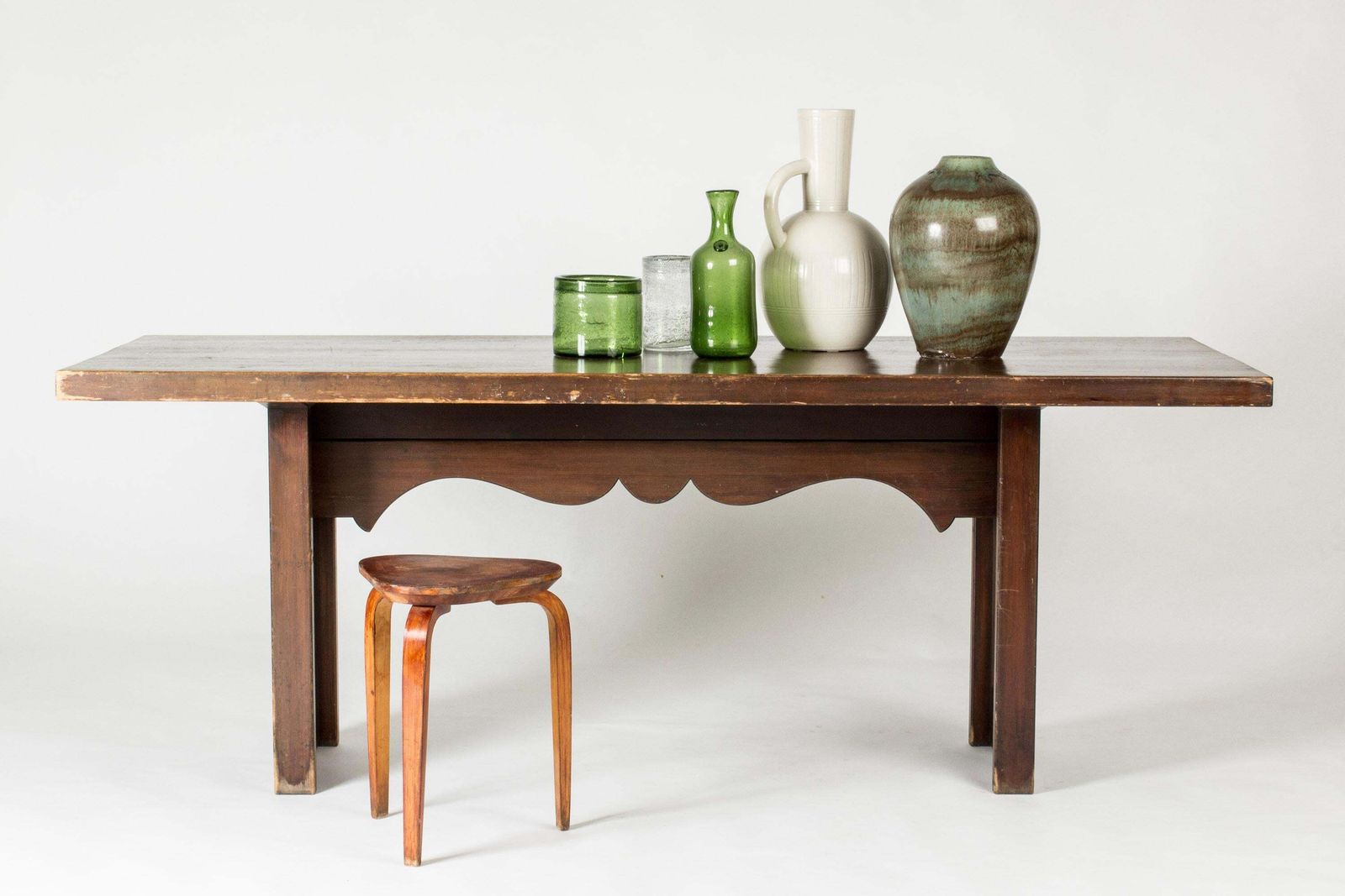 Table à manger fonctionnaliste en pin par Carl Malmsten, Suède, années 1930 photo furniture
