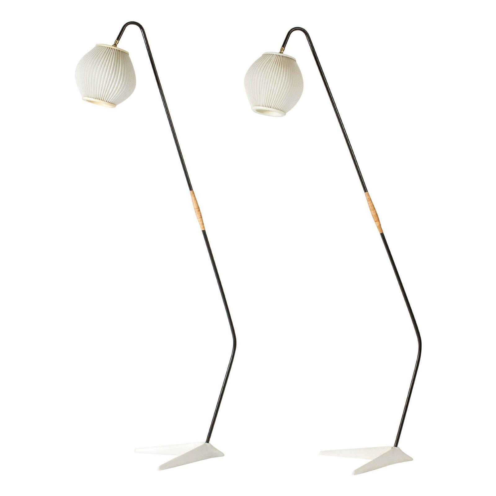 Paar Modernistische Vloerlampen van Svend Aage Holm Sørensen, Denemarken, jaren 1950