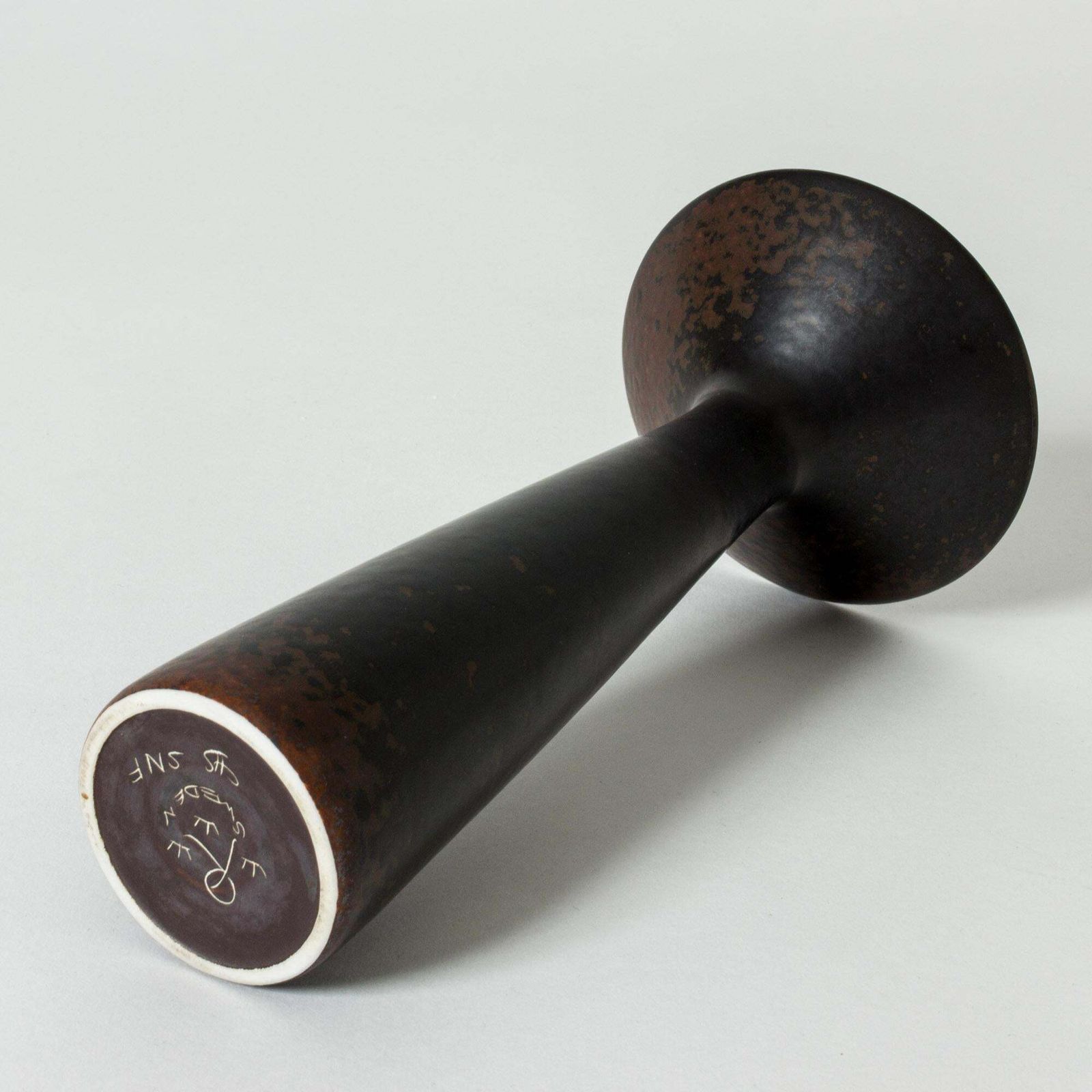 Vase en grès par Carl-Harry Stålhane, Rörstrand, Suède, années 1950 photo 1369.0