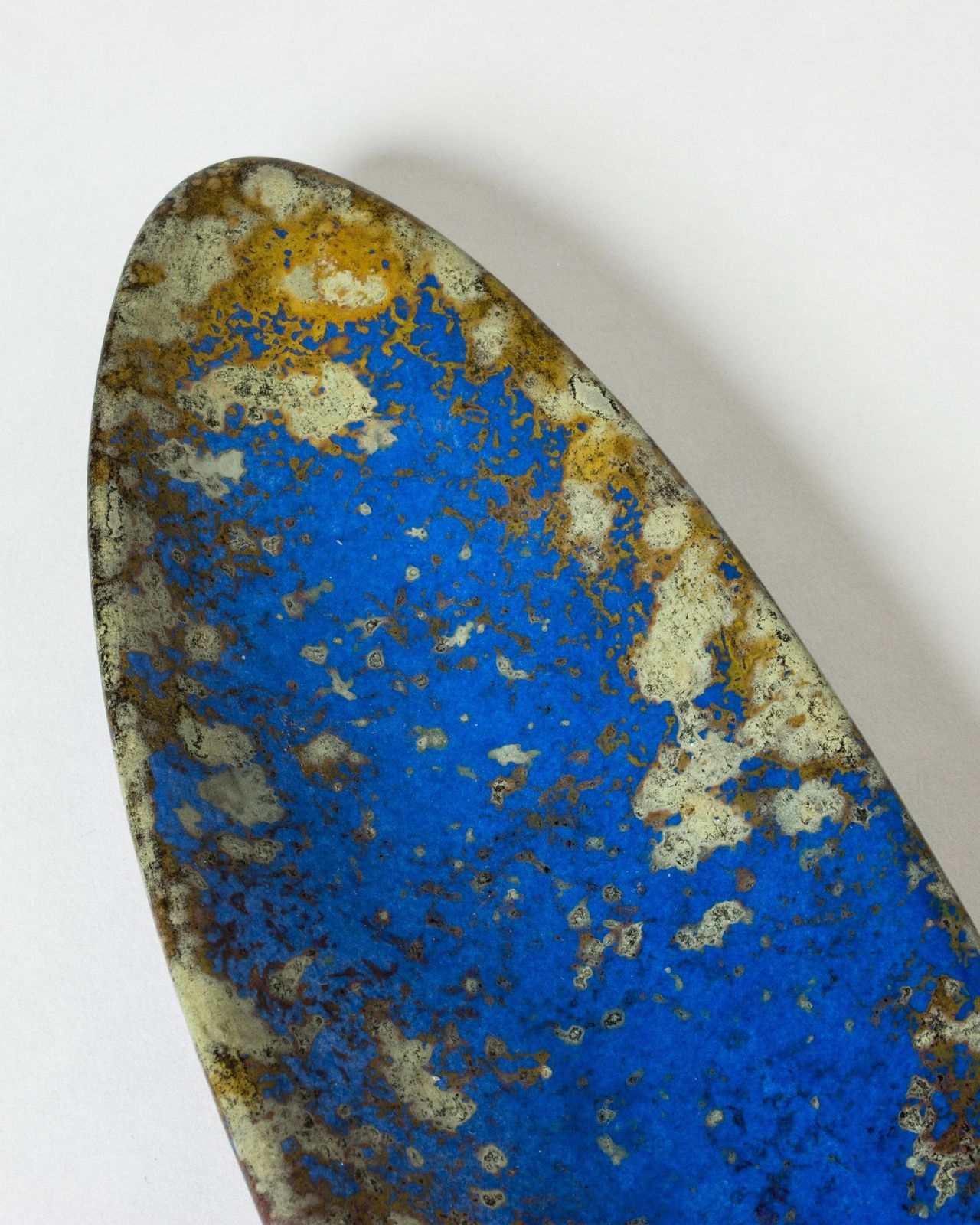 Scandinavian Modern Faience Platter By Hans Hedberg, Biot, France photo Home Decor