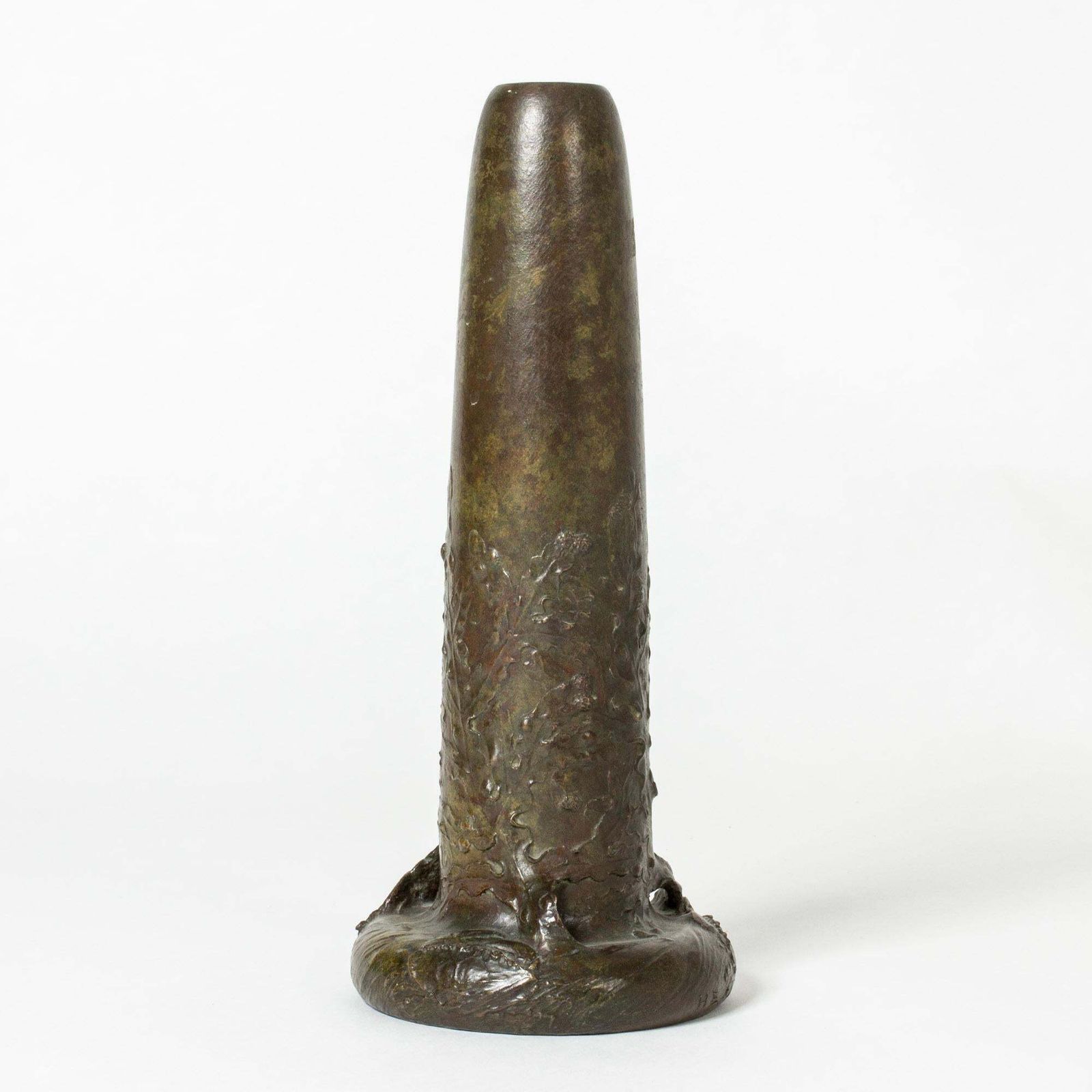 Art Noveau Bronze Vase By Hugo Elmqvist, Sweden, Ca 1900 photo furniture