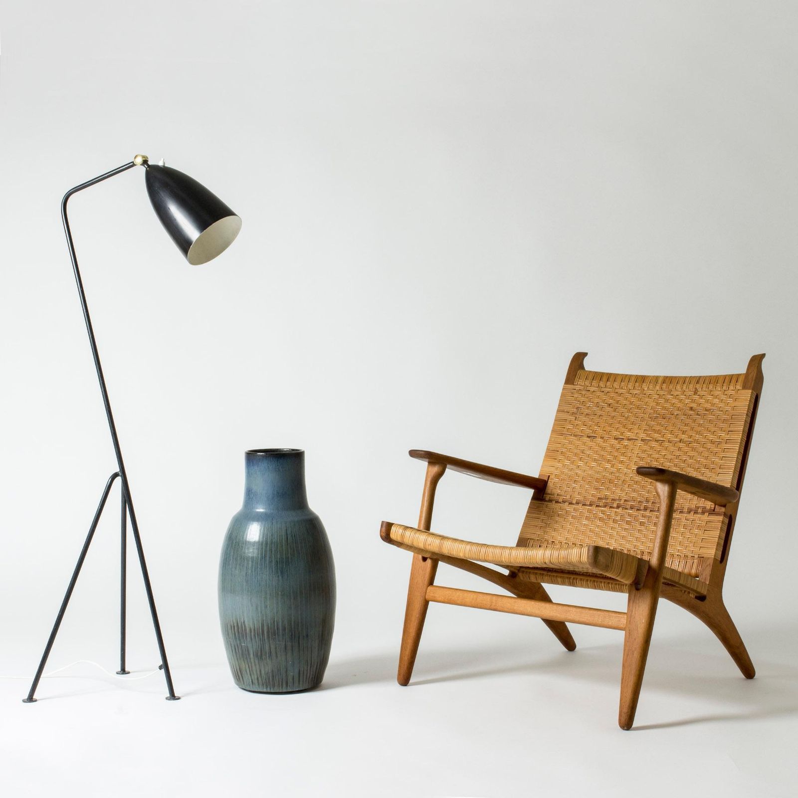 Verlichting "Grasshopper" vloerlamp, Greta Magnusson Grossman, Zweden, jaren 1950 photo