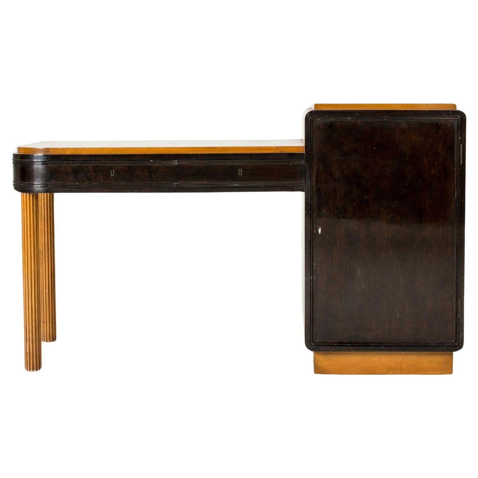 Functionalist Entryway Bench By Axel Einar Hjorth, Nk, Sweden, 1930s