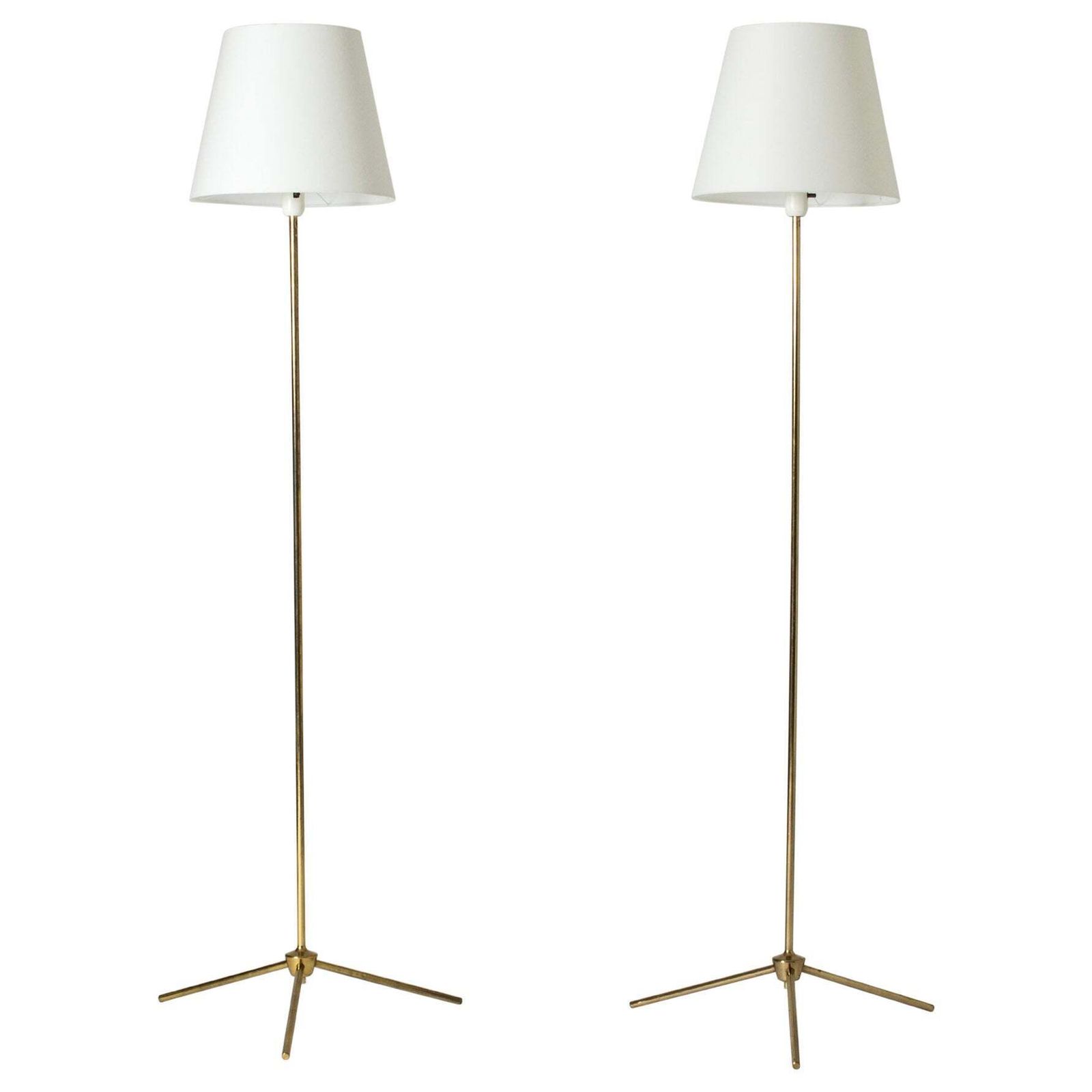 Lampadaires mid-century Bergboms, Suède, années 1950