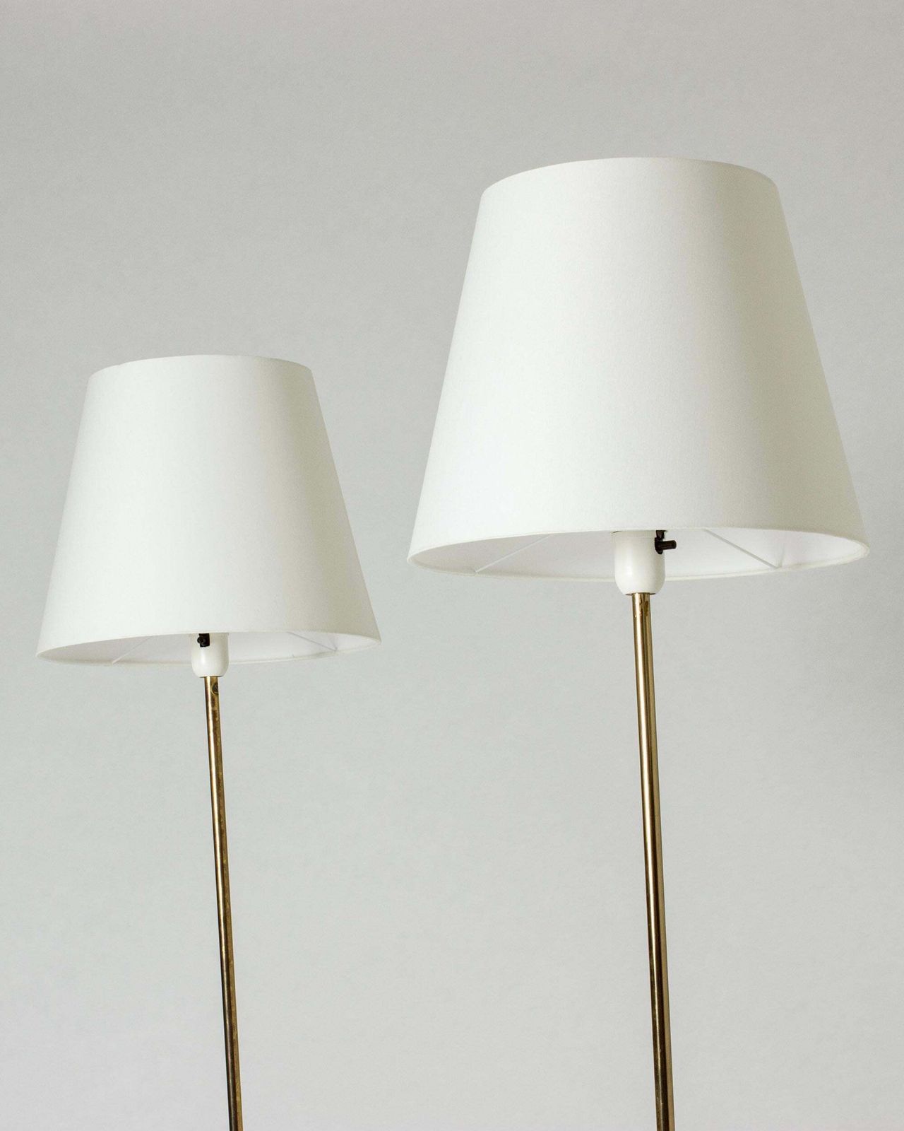 Lampadaires mid-century Bergboms, Suède, années 1950 photo Luminaires