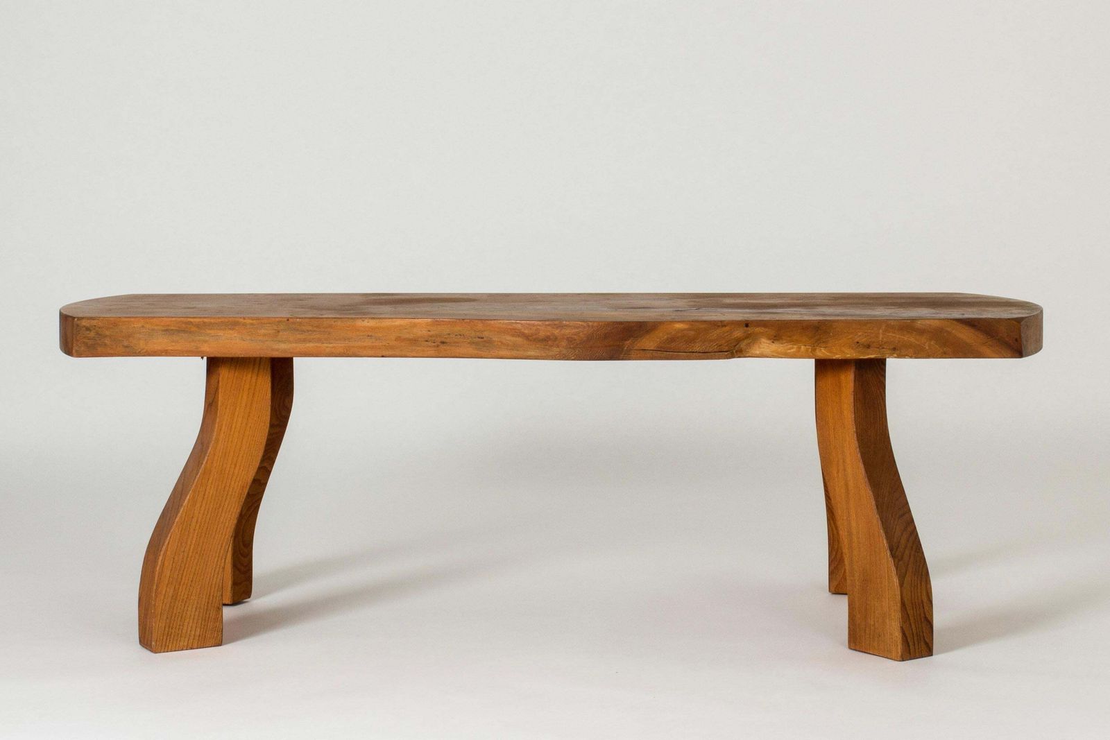 Organic Live Edge Elm Coffee Table By Peter Beijbom, Sweden, 1981 photo for sale