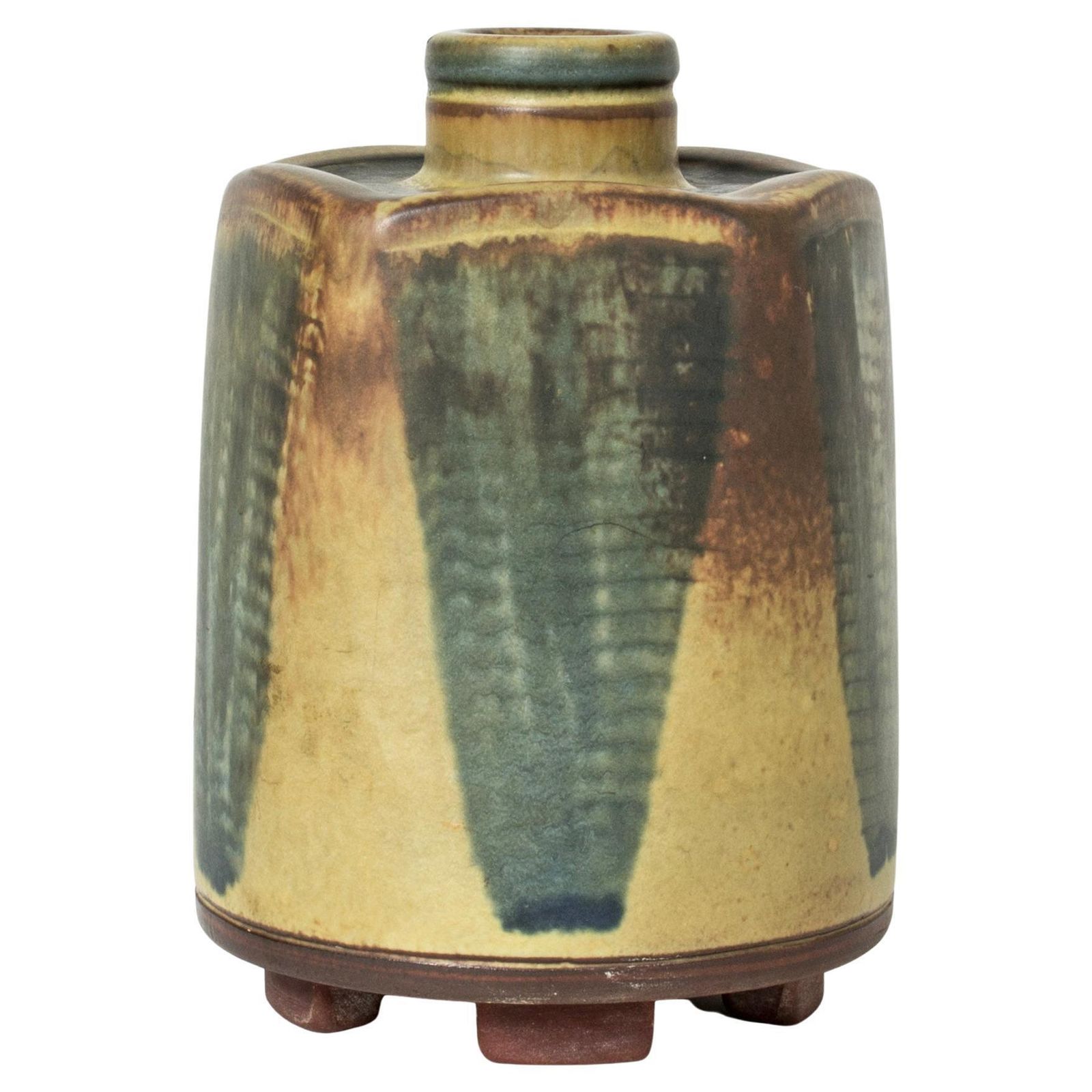 Stoneware "Farsta" vaas van Wilhelm Kåge, Gustavsberg, Zweden, jaren 1940