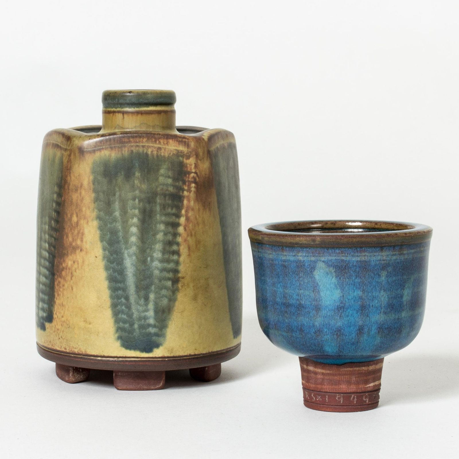 Stoneware "Farsta" vaas van Wilhelm Kåge, Gustavsberg, Zweden, jaren 1940 photo buy