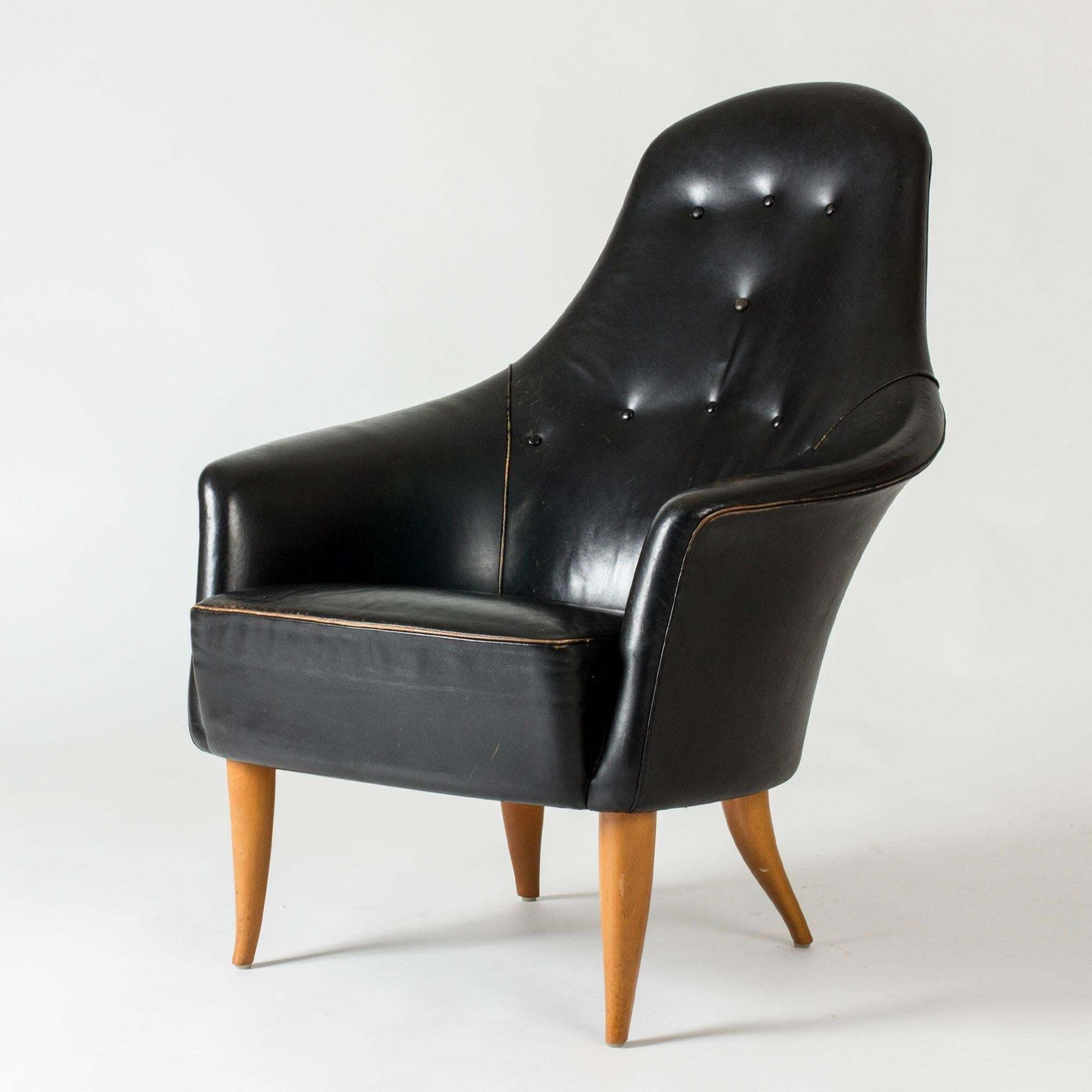 Scandinavian Midcentury "Adam" Lounge Chair, Kerstin Hörlin Holmquist, 1950s photo furniture