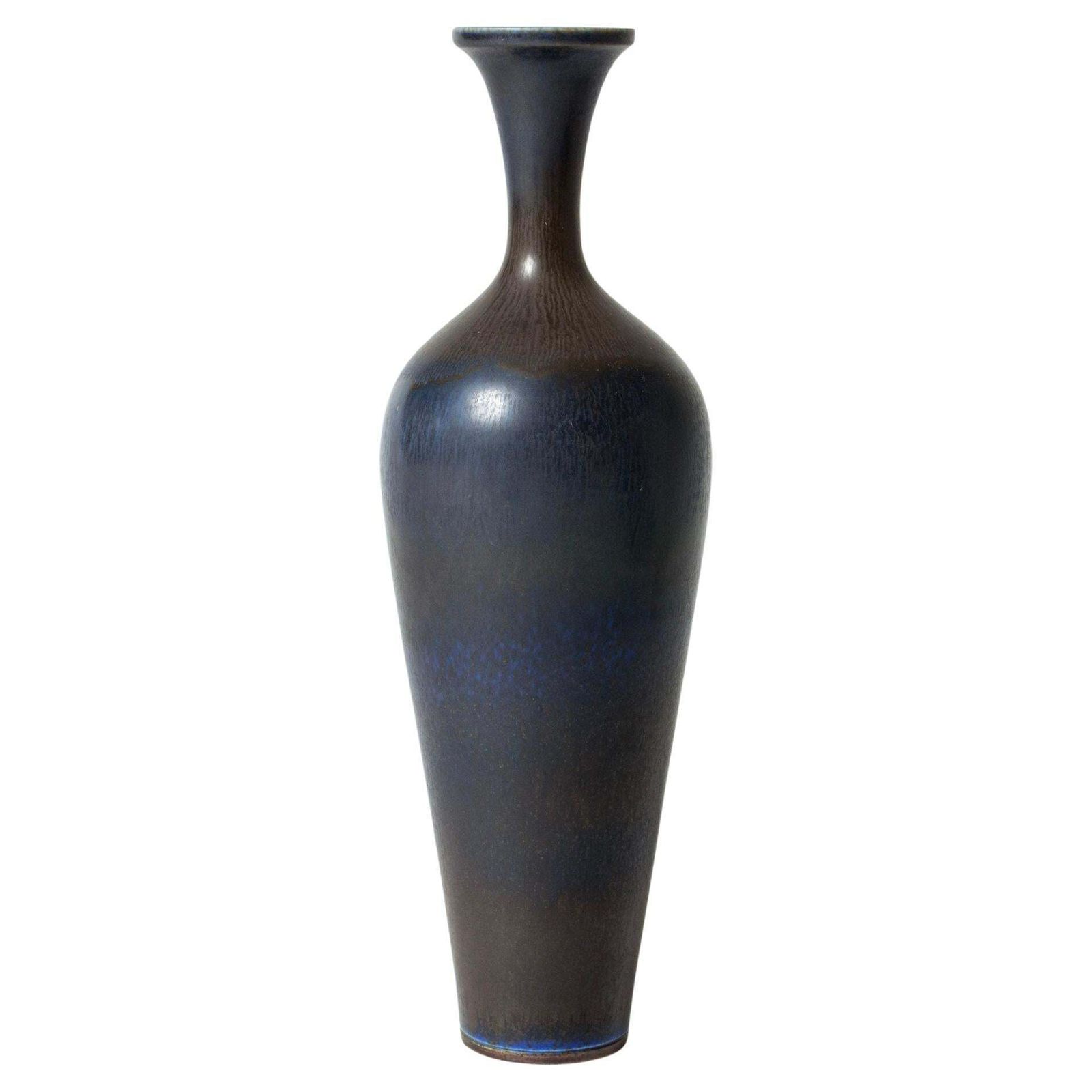 Midcentury Stoneware Vase By Berndt Friberg, Gustavsberg, Sweden, 1964
