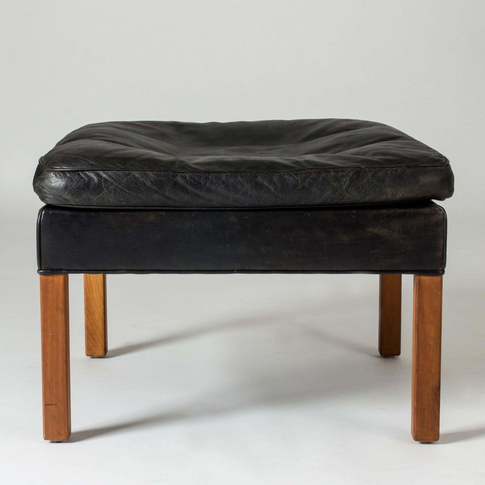 Fauteuil « 2204 » avec ottoman, par Børge Mogensen, années 1960 photo vintage