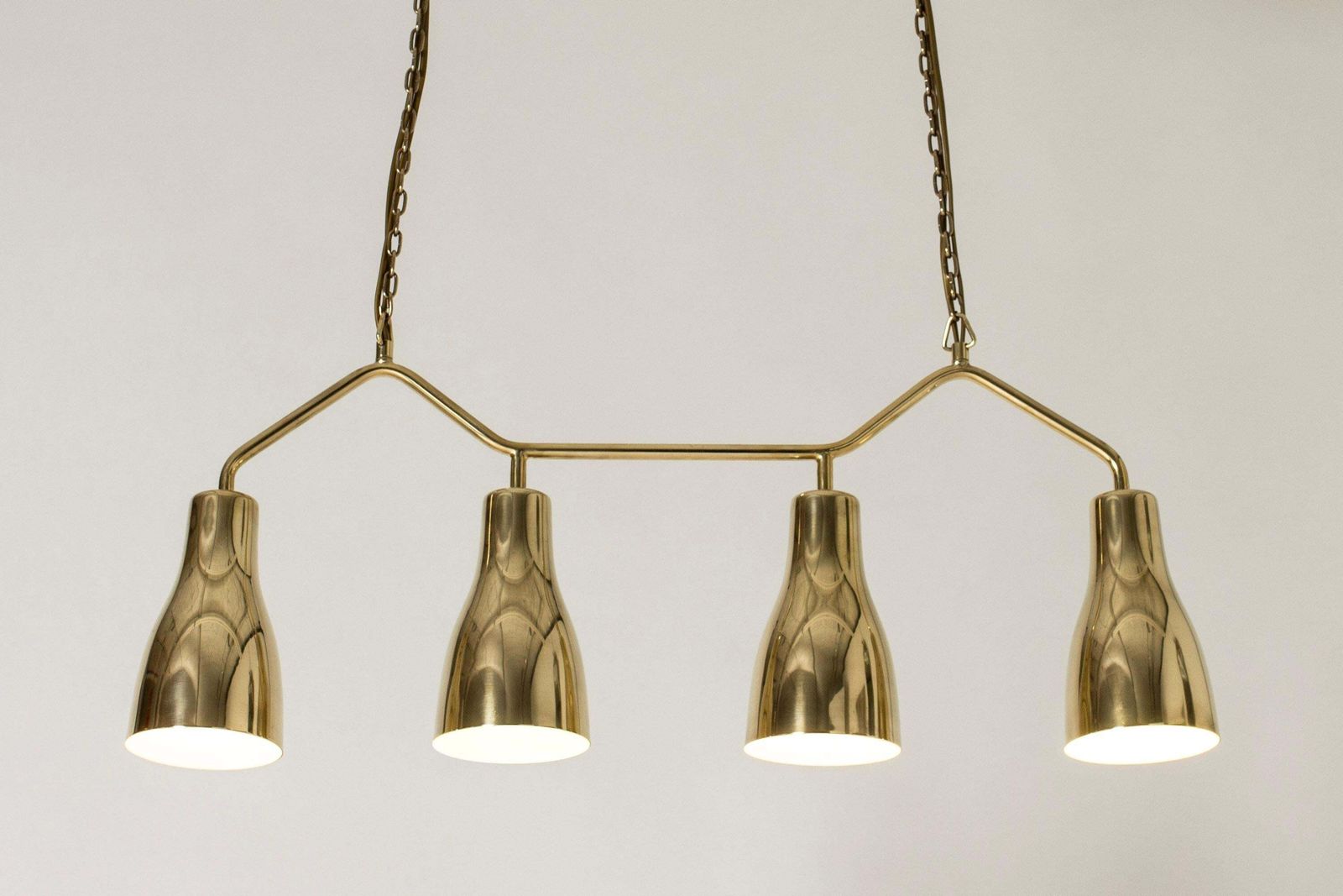 Mid-Century Modern Messing Hanglamp van Hans Bergström, Zweden, jaren 1950 photo 5893.0