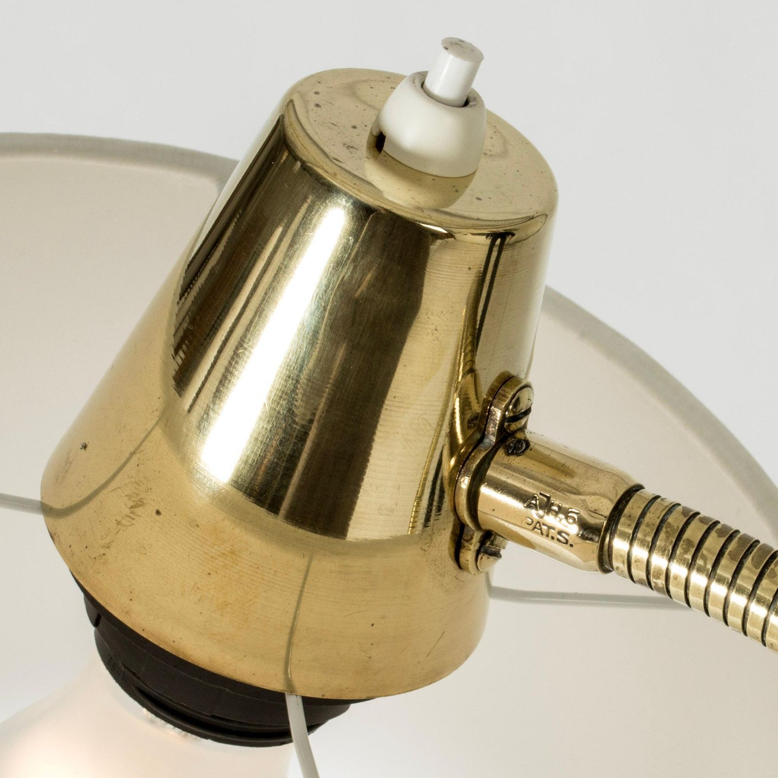 Midcentury Modern Brass Floor Lamp, Sweden, 1950s photo 1032.0