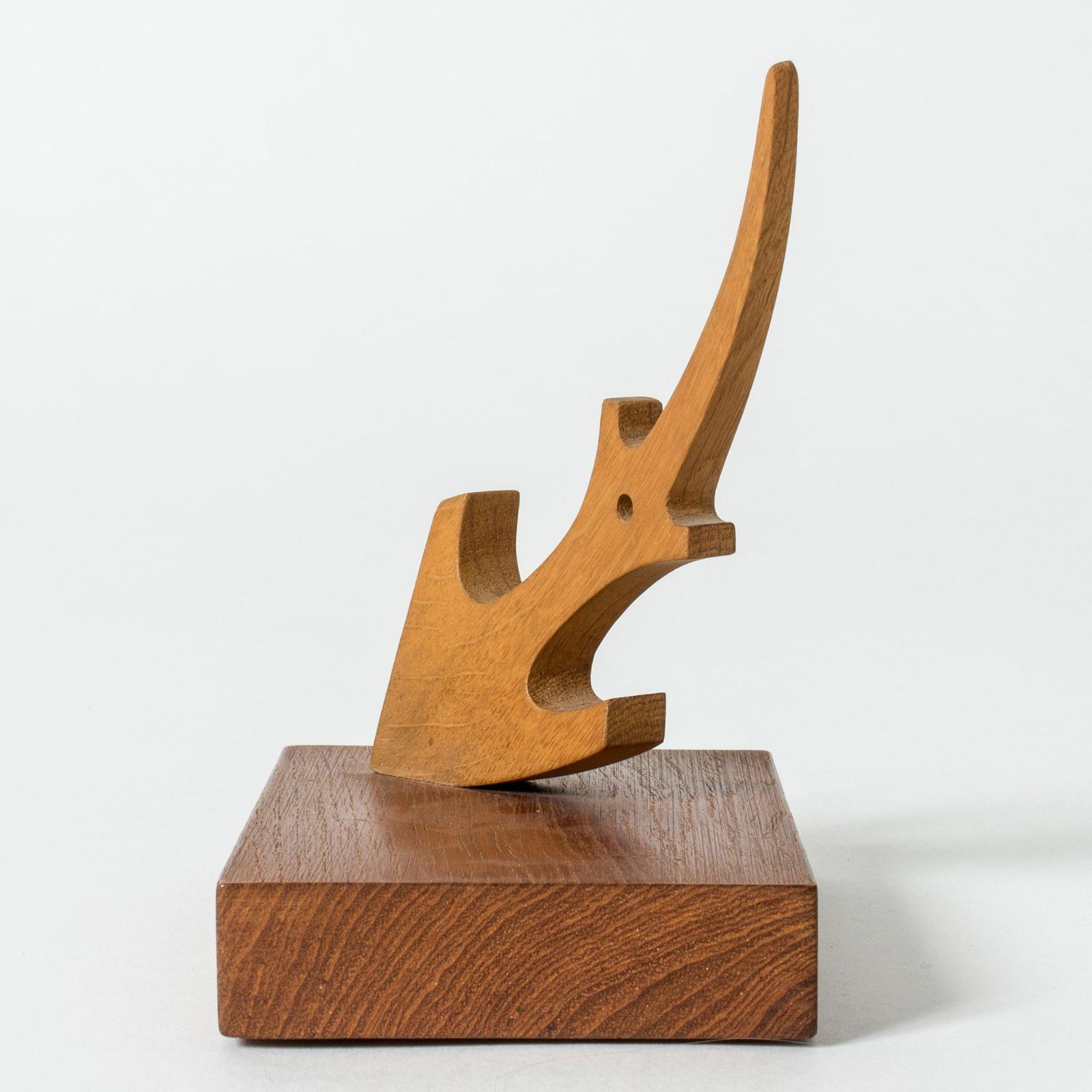 Sculpture d'ancre en bois mid-century par Johnny Mattsson, Suède, années 1950 photo Art