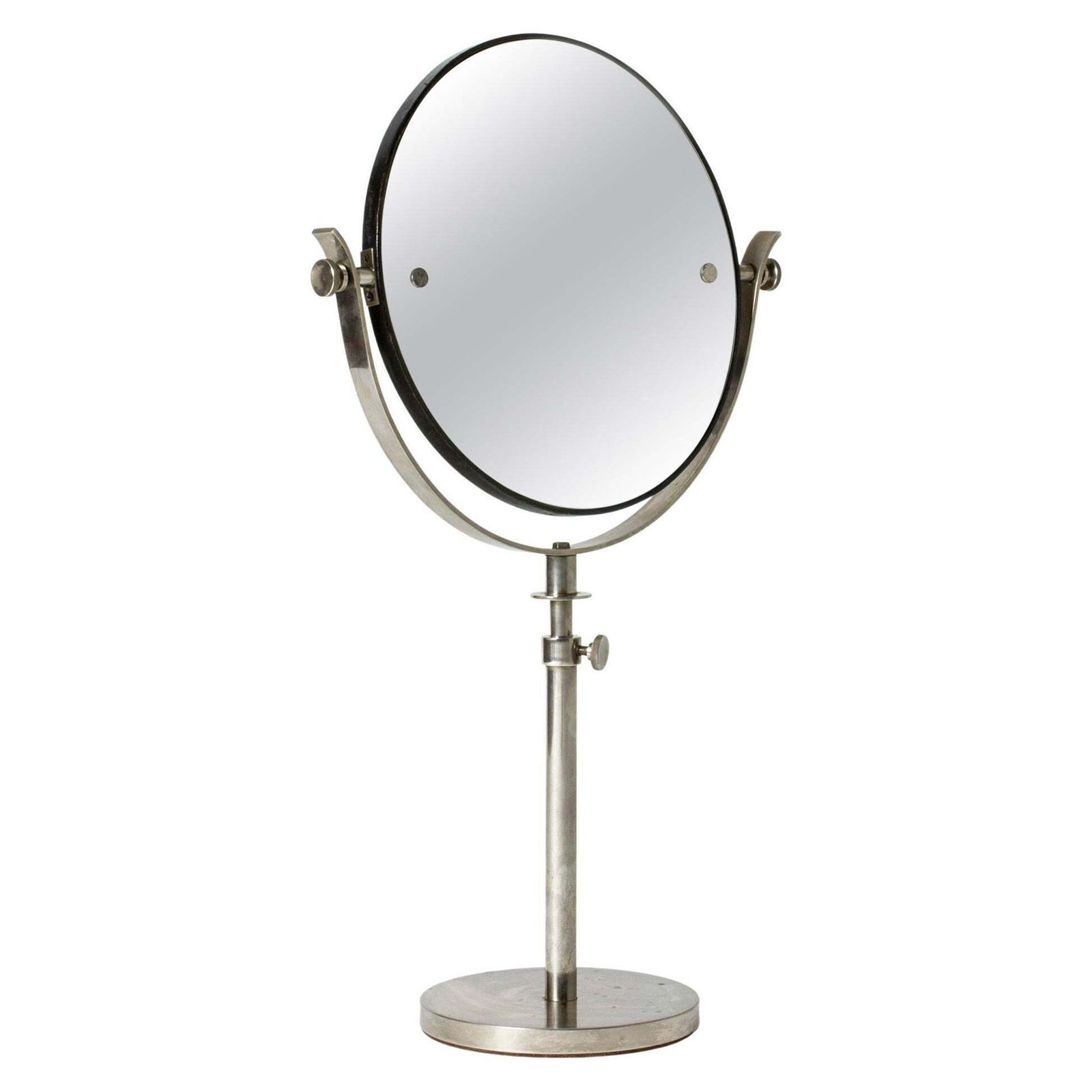 Swedish Mid Century Brass Table Mirror, Sweden, 1930s