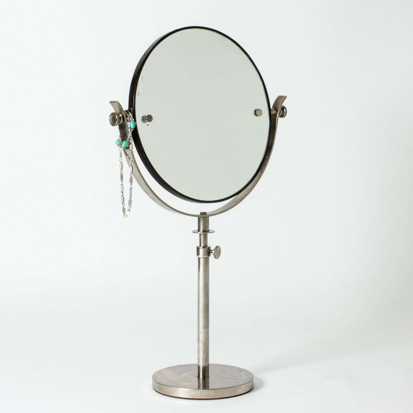 Miroir de table mid-century en laiton, Suède, années 1930 photo buy