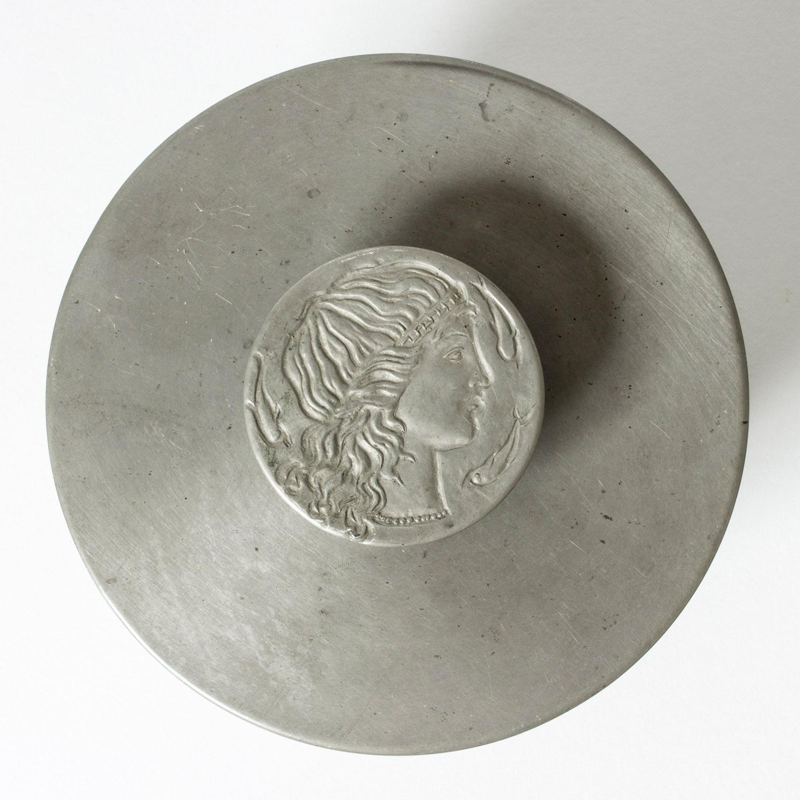 Tinnen pot van Oscar Antonsson, Zweden, 1938 photo for sale