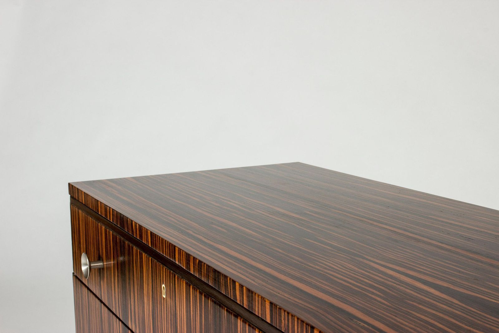 Swedish 1930s Functionalist Zebrano Chest Of Drawers photo vinterior