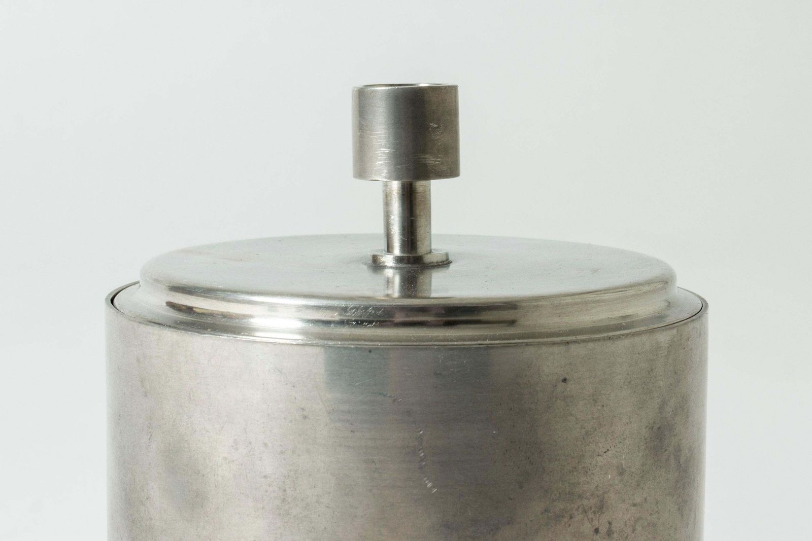 Tinnen pot van Gab, Zweden, 1930 photo Woonaccessoires