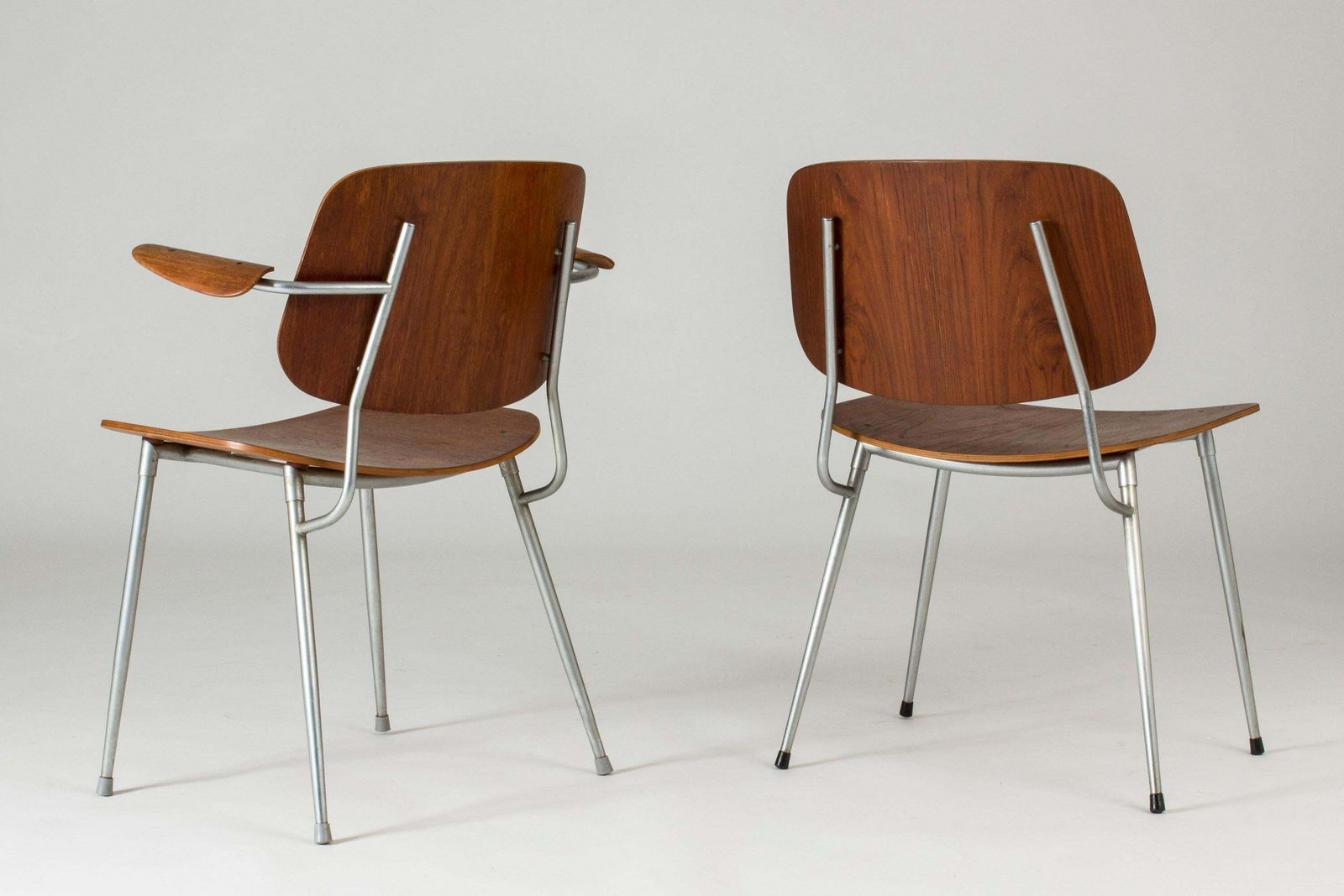 Set van tien eetkamerstoelen van Børge Mogensen, Denemarken, jaren 1960 photo Meubels