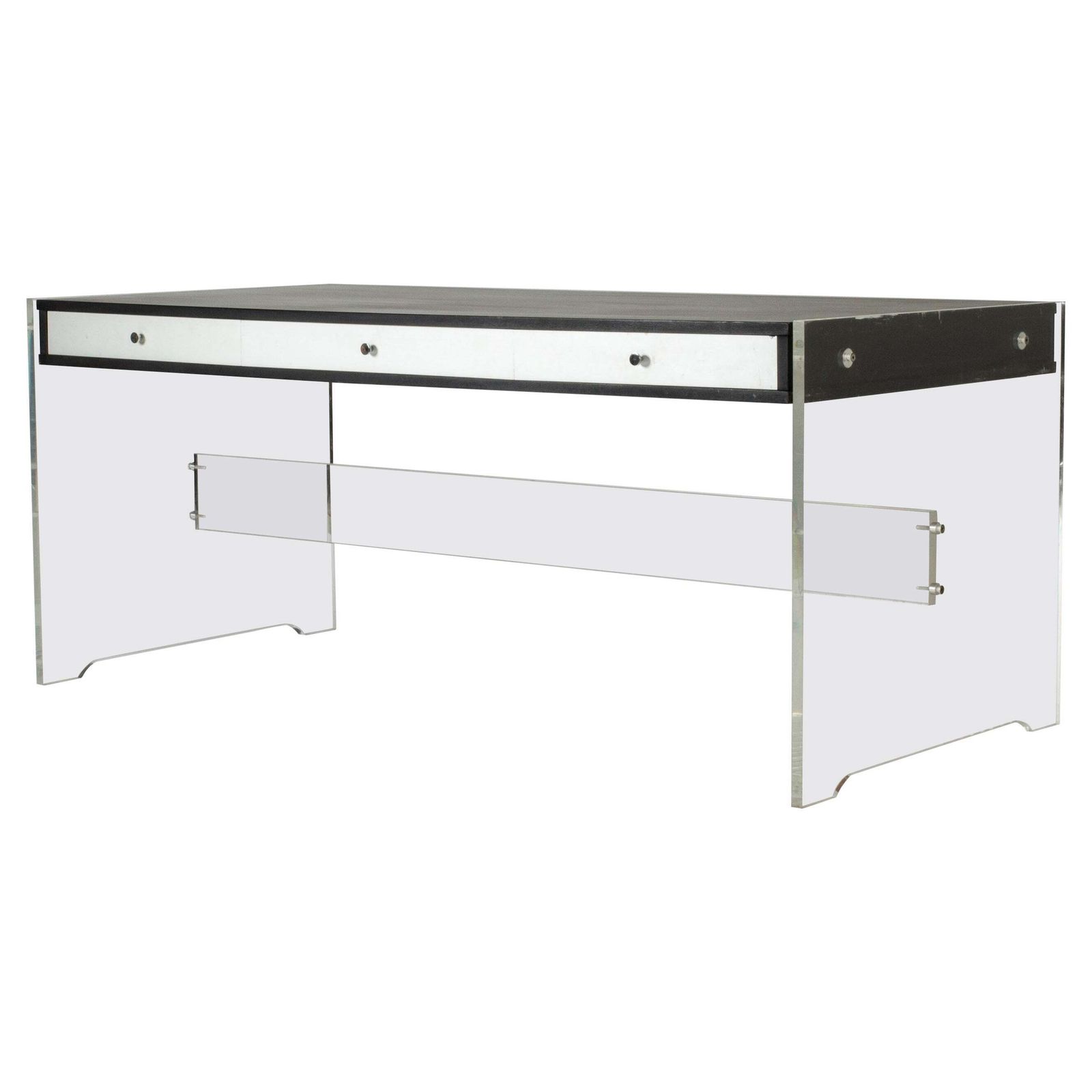 Bureau en plexiglas par Poul Nørreklit, Danemark, années 1970