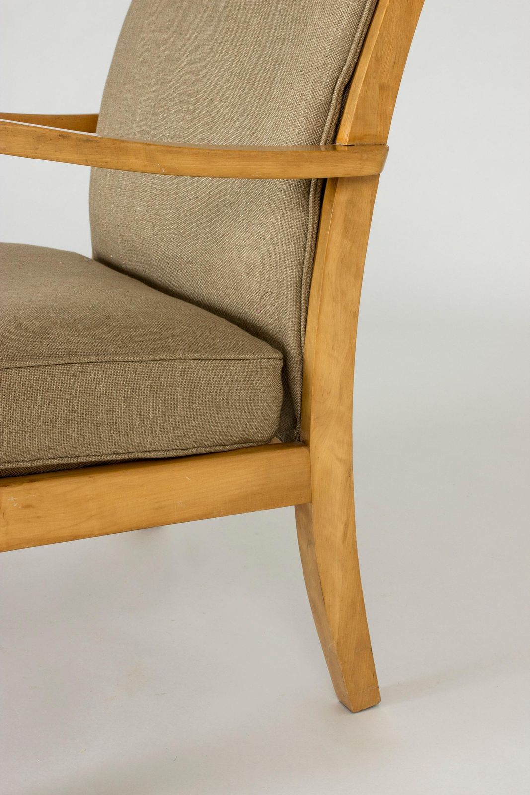 Meubels Paar Functionalist Berk En Linnen Lounge Chairs Door Axel Larsson Voor Bodafors photo